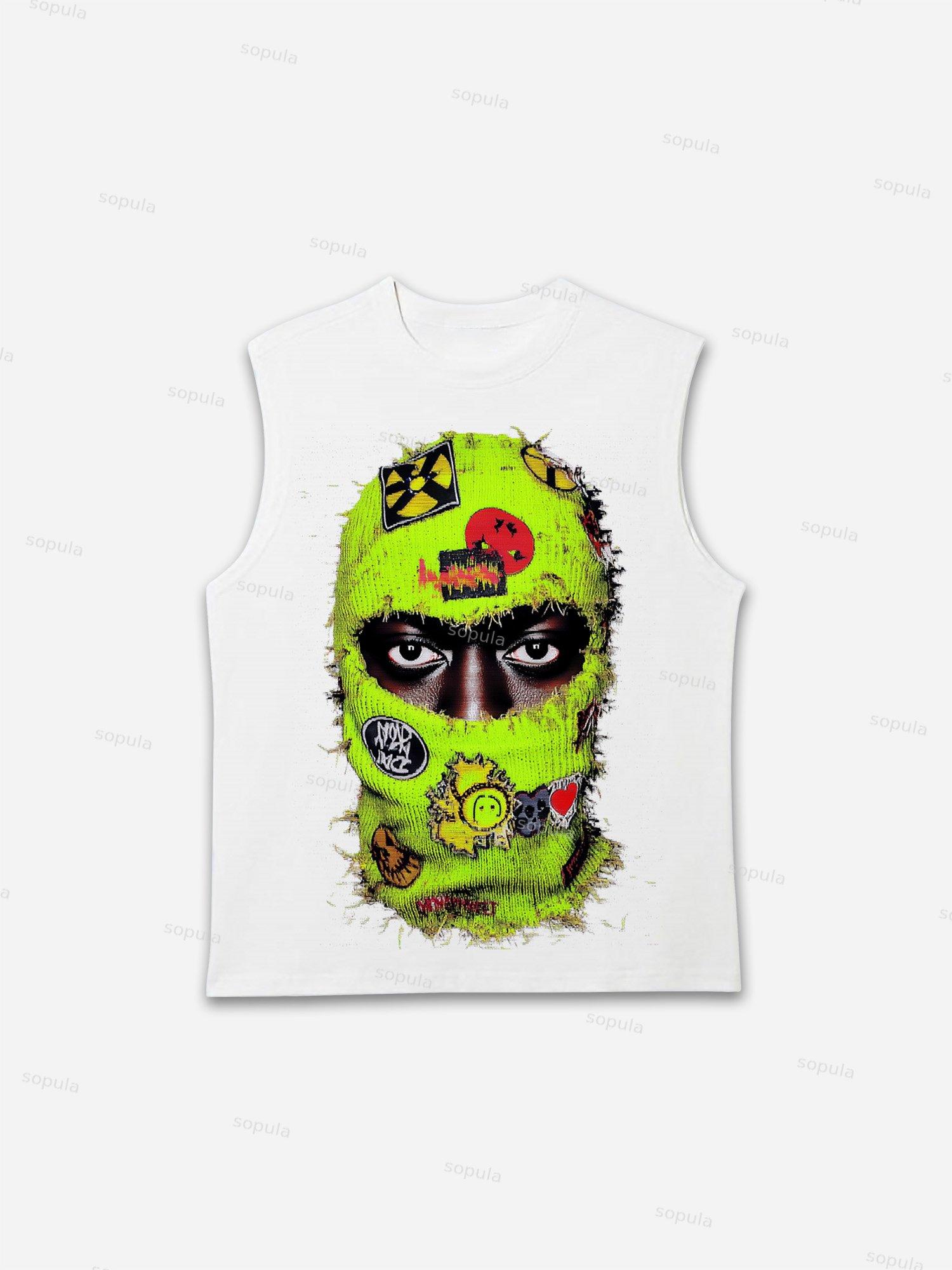 Sopula Street Balaclava Graphic Print Tank Top Product Image