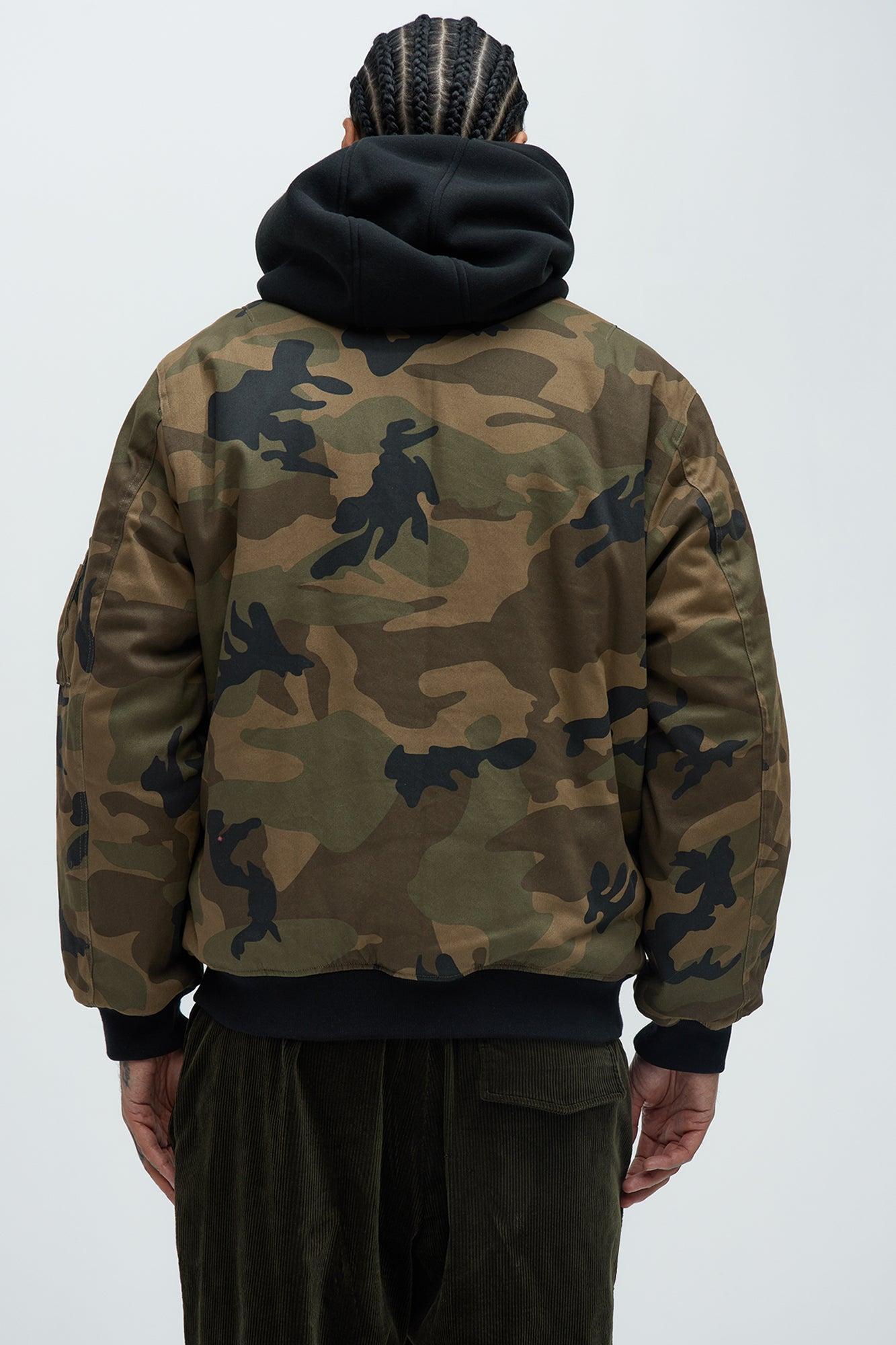 Mikael Hooded Bomber - Camouflage Product Image
