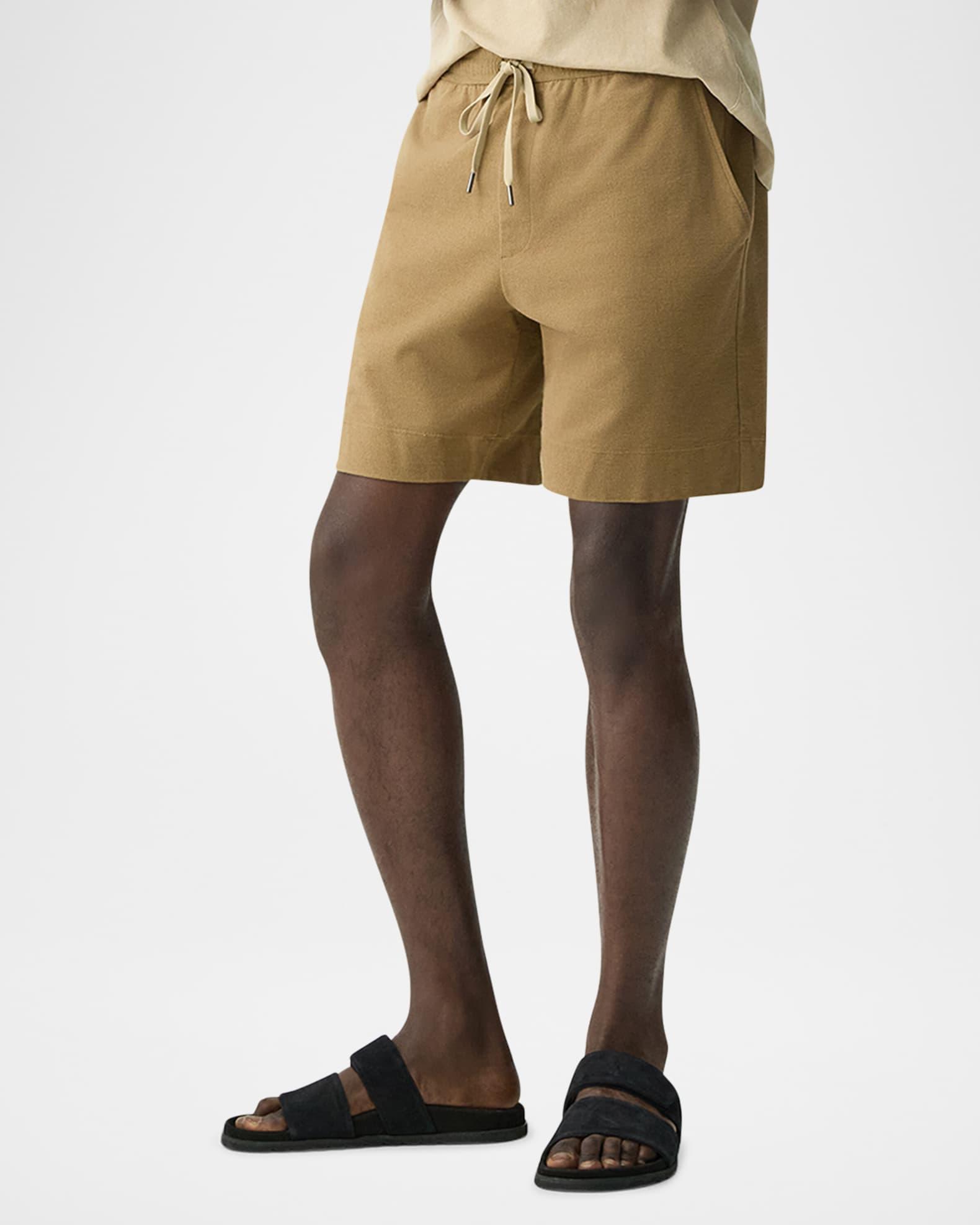 Men's Relaxed Cotton Drawstring Pull-On Shorts Product Image