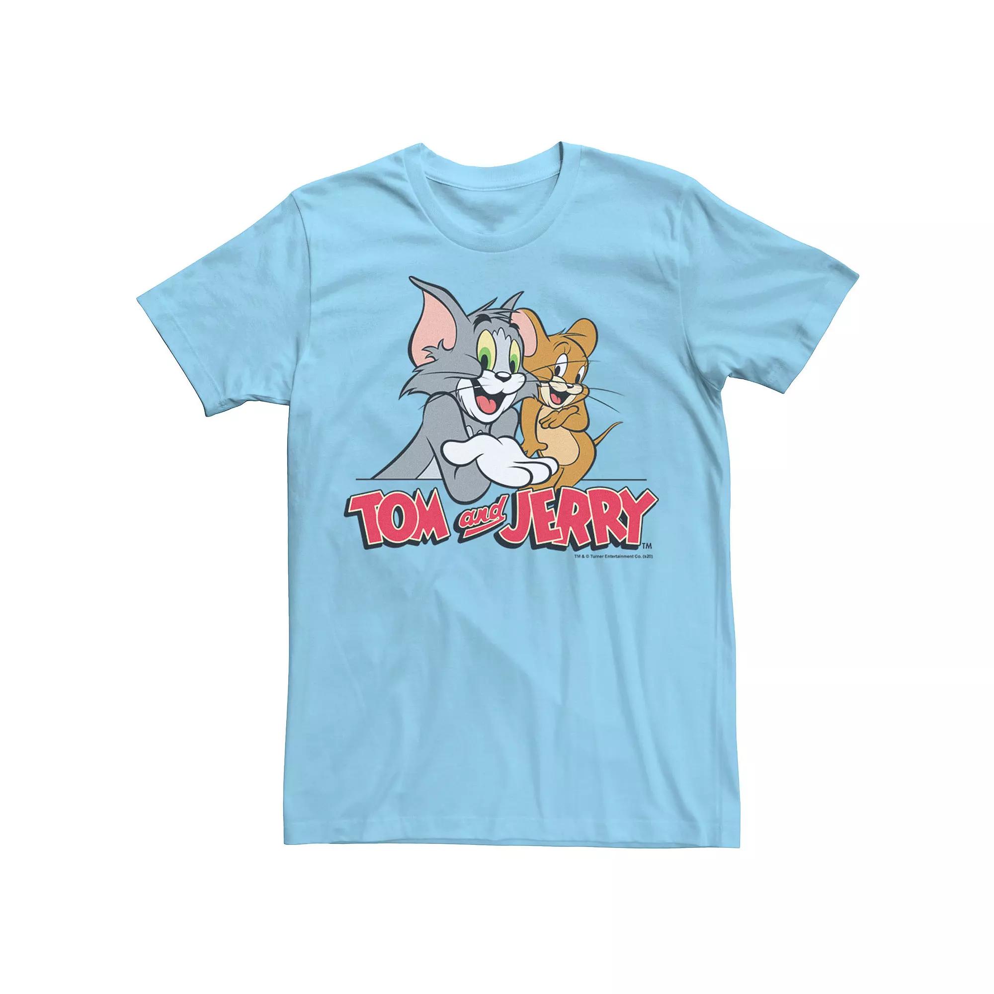 Men's Tom And Jerry Full Color Portrait Logo Tee,  Product Image