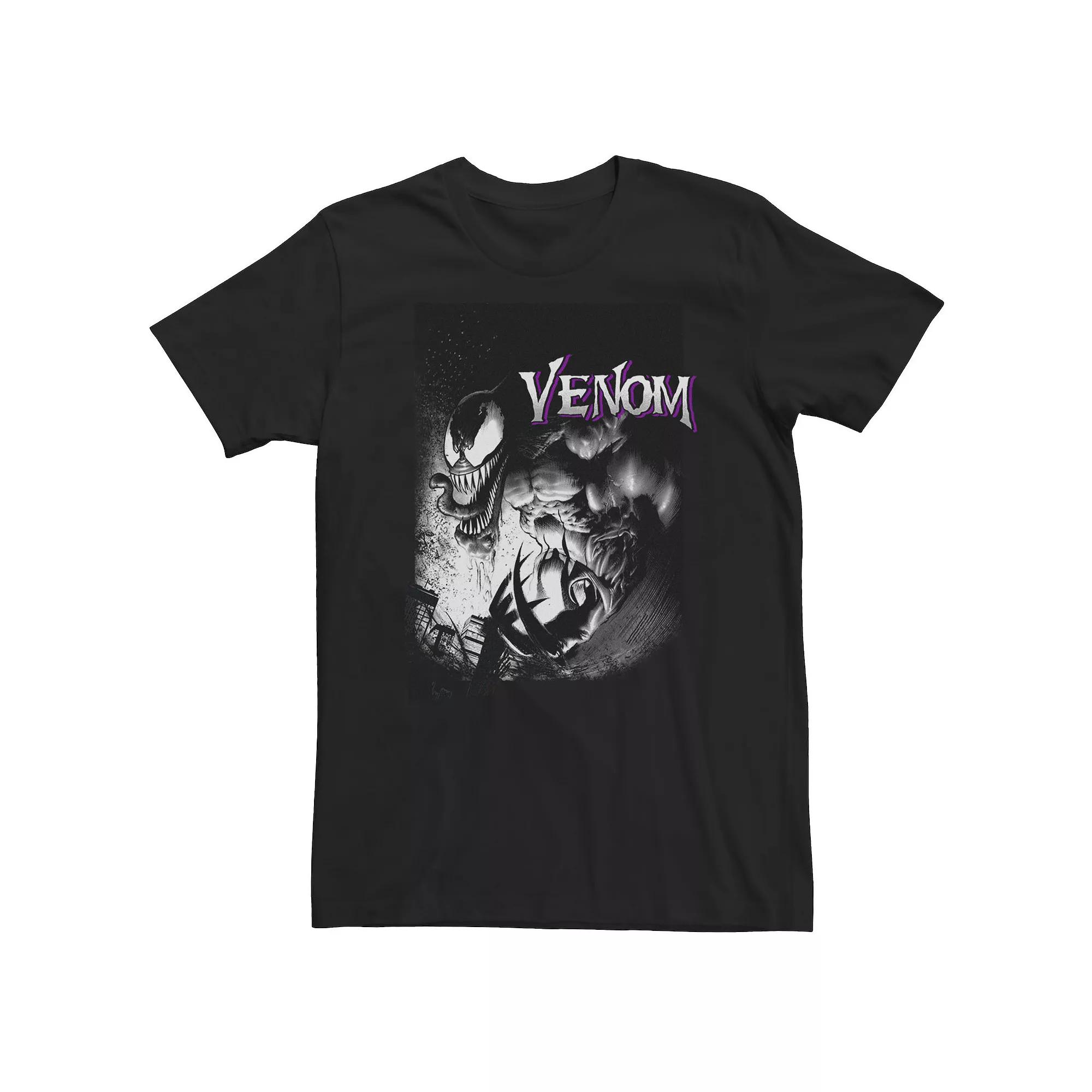 Big & Tall Marvel Venom City Shadows Tee, Men's,  Product Image