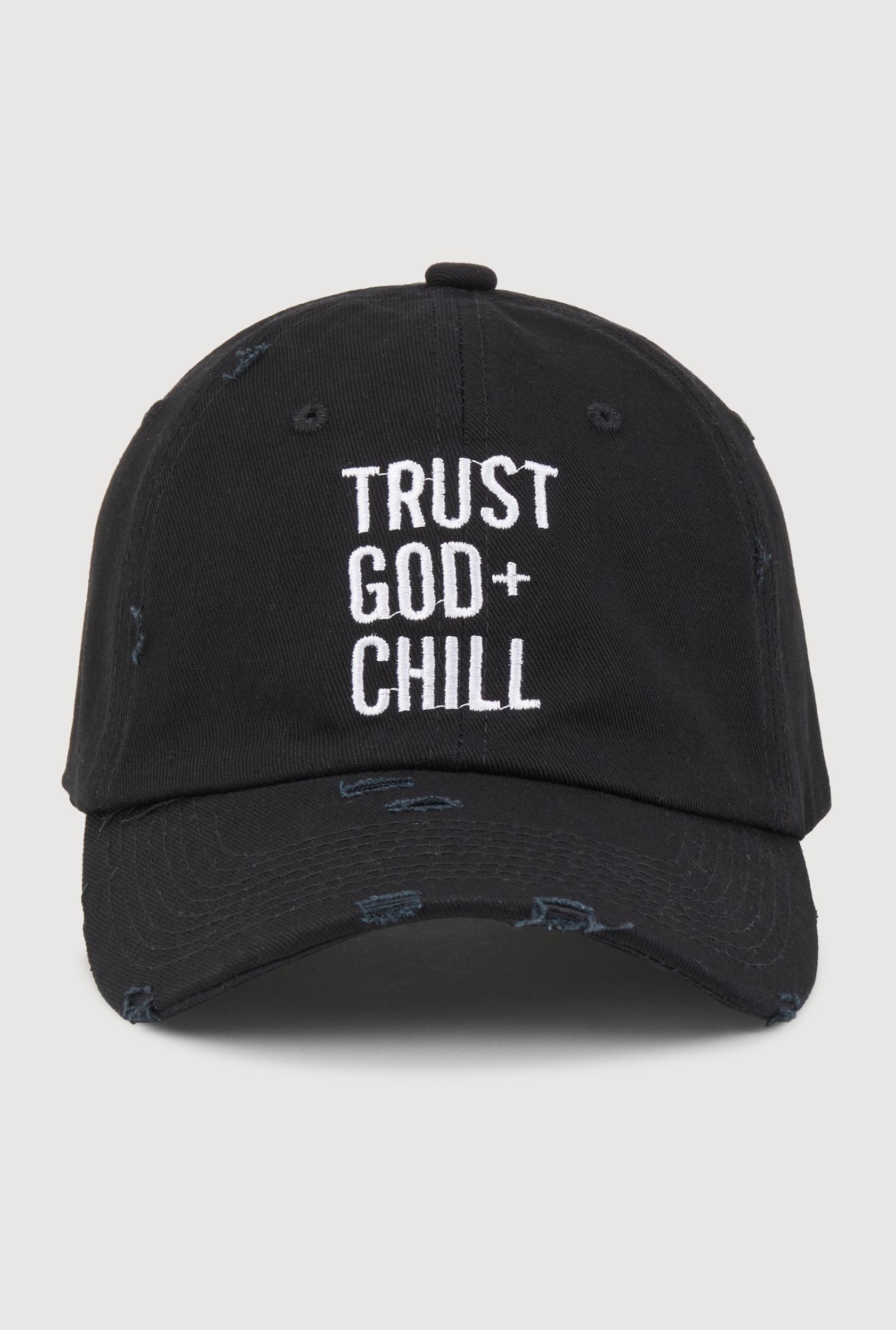 Trust God and Chill Baseball Cap Female Product Image