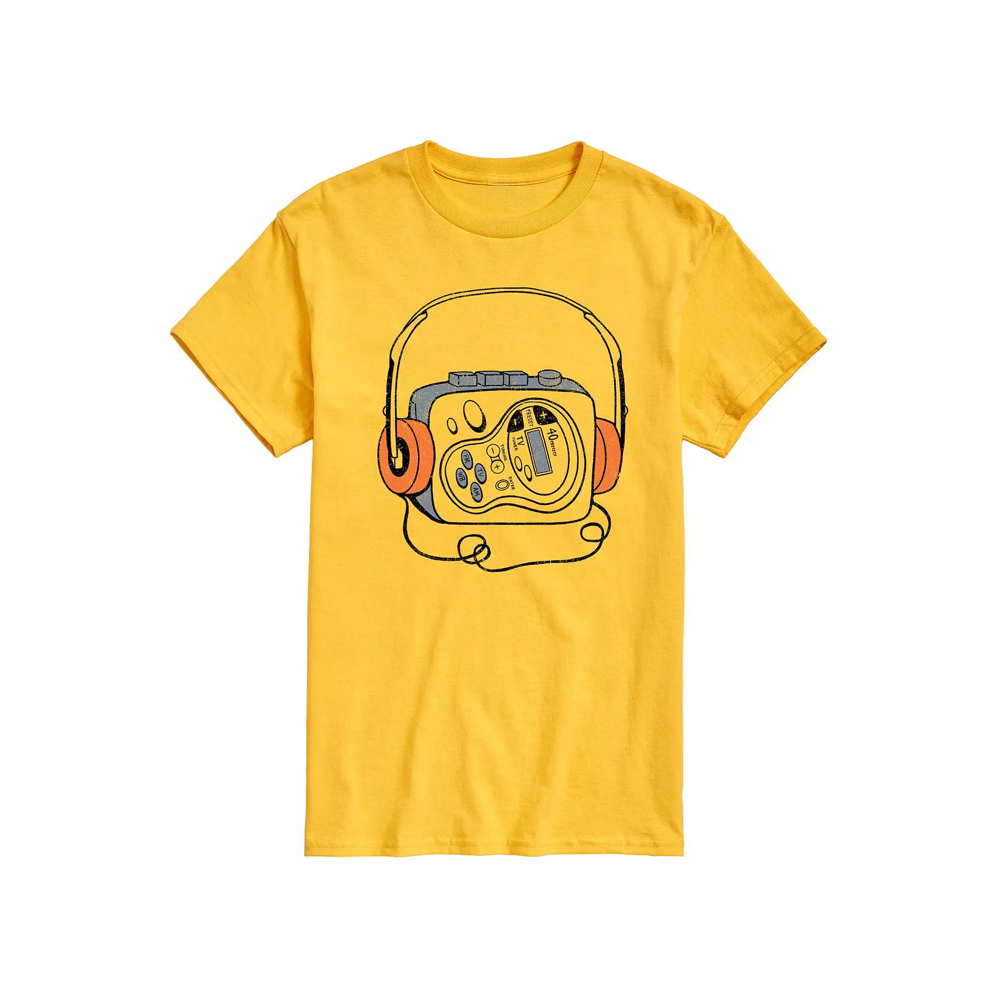 Men's Cassette Player Graphic Tee,  Product Image