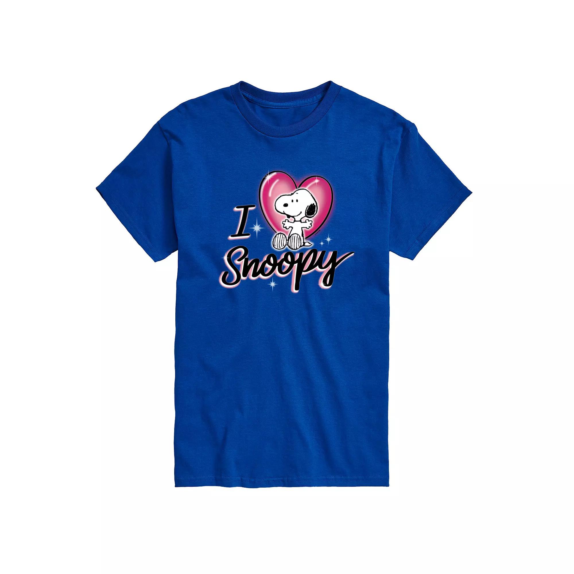 Big & Tall Peanuts I Heart Snoopy Airbrush Graphic Tee, Men's,  Product Image