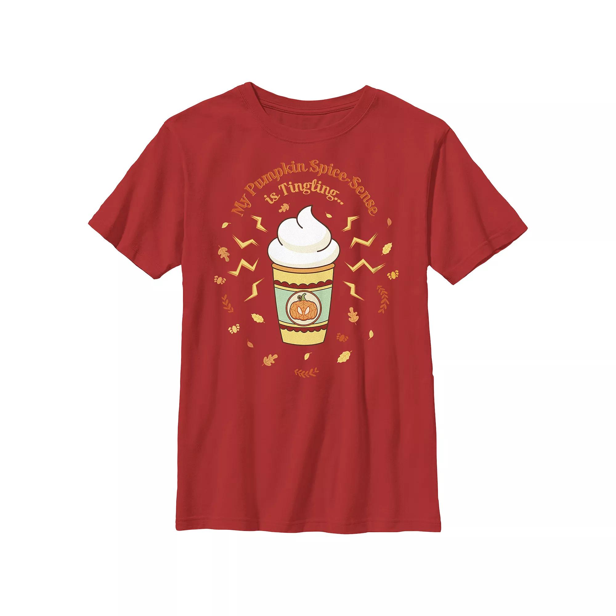 Boys 8-20 Marvel Spider-Man My Pumpkin Spice Sense Is Tingling Graphic Tee, Boy's,  Product Image