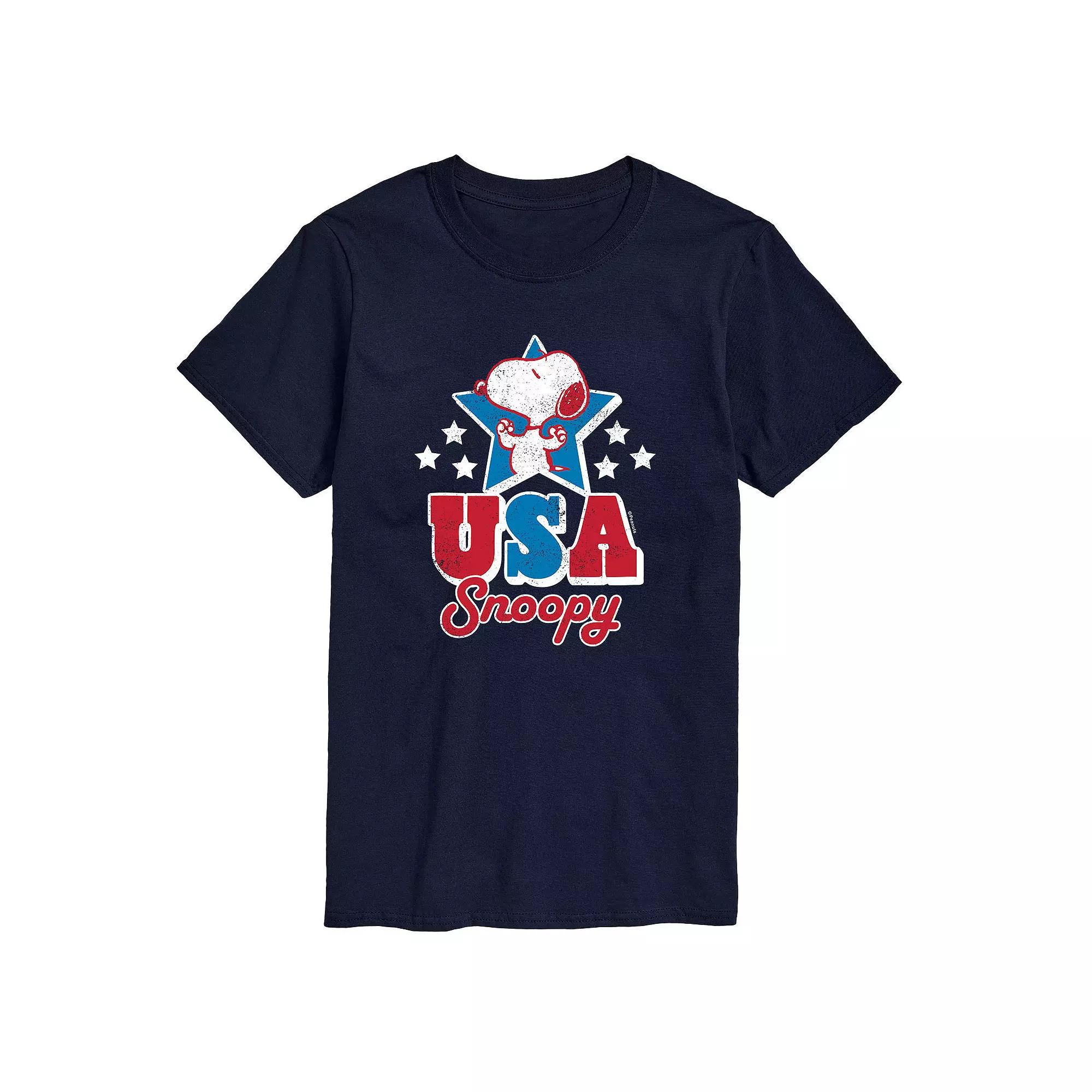Men's Peanuts USA Snoopy Tee,  Product Image