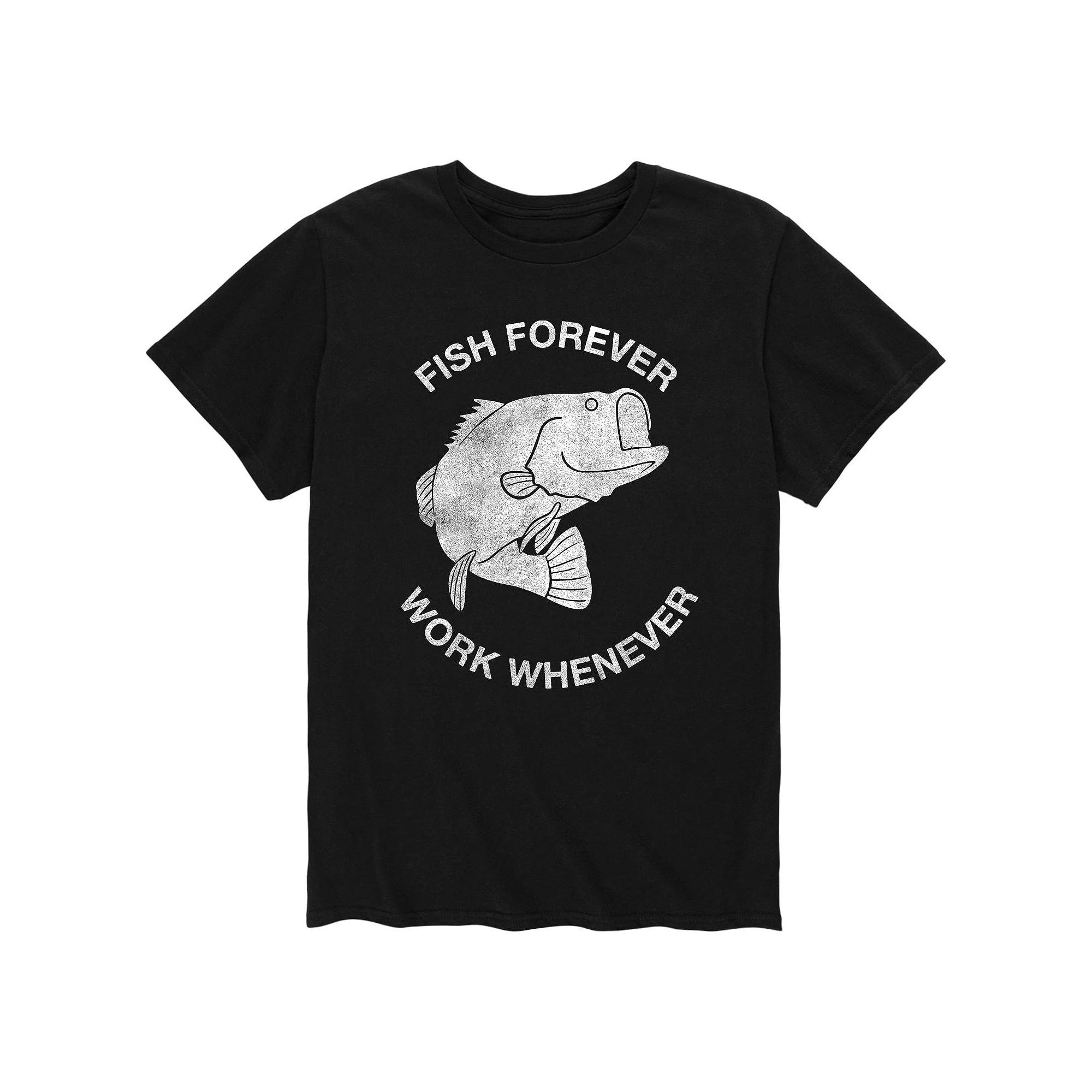 Men's Fish Forever Work Whenever Tee,  Product Image