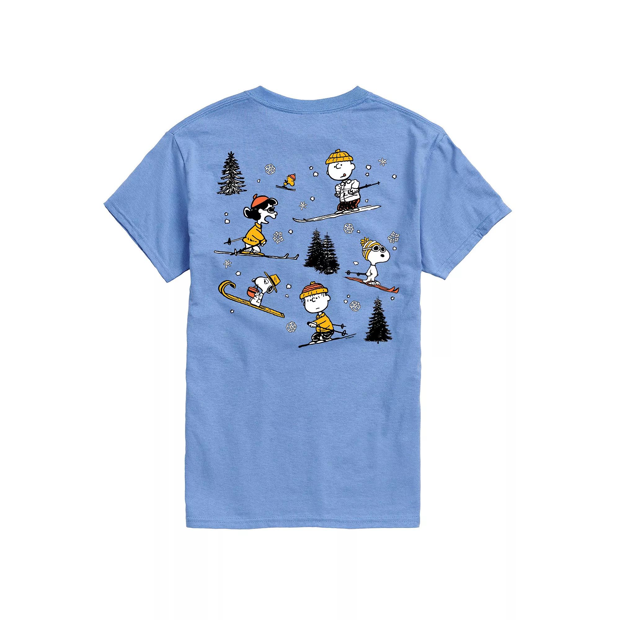 Big & Tall Peanuts Skiing Graphic Tee, Men's,  Product Image