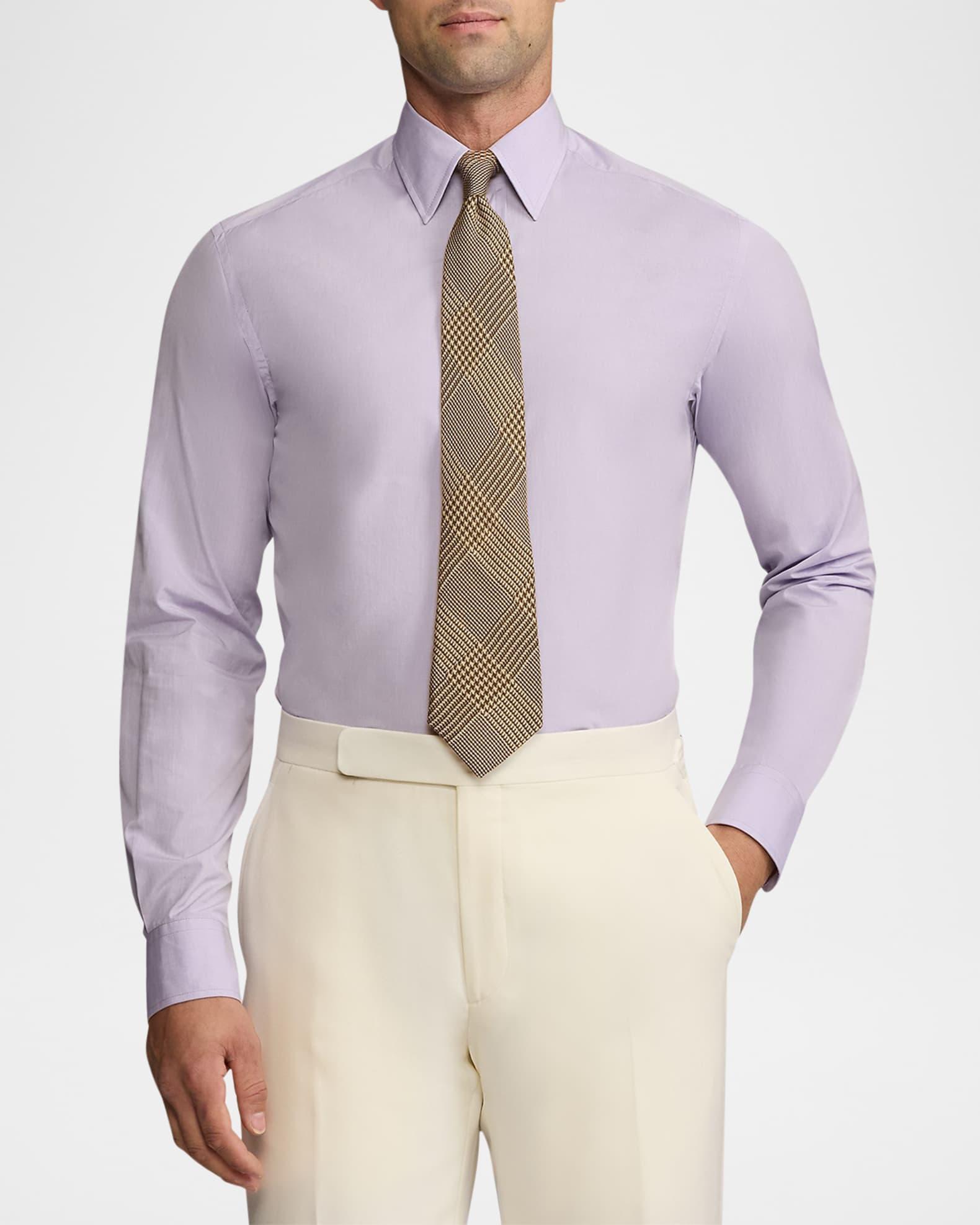 Men's Glen Plaid Cashmere-Silk Tie Product Image