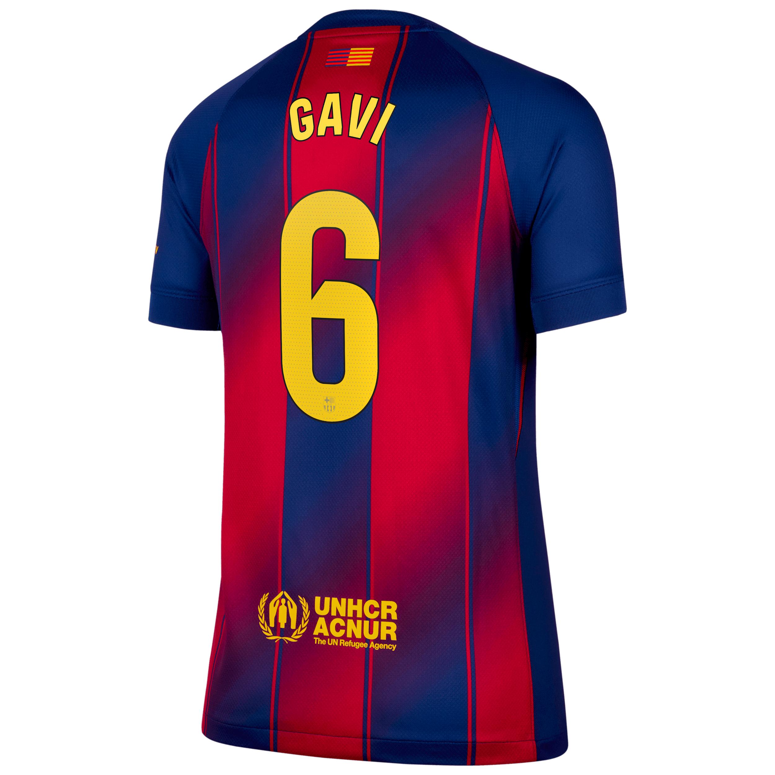 Gavi Barcelona 2025/26 Stadium Home Nike Women's Dri-FIT Soccer Jersey Product Image