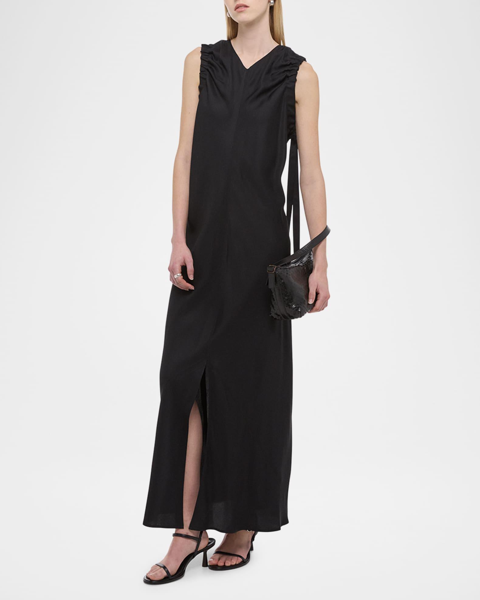 Ruched Sleeveless Maxi Dress Product Image