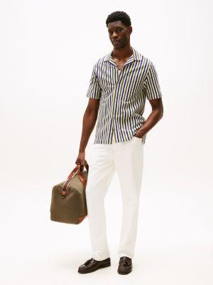 Regular Fit 1985 Stripe Knit Camp Shirt Product Image