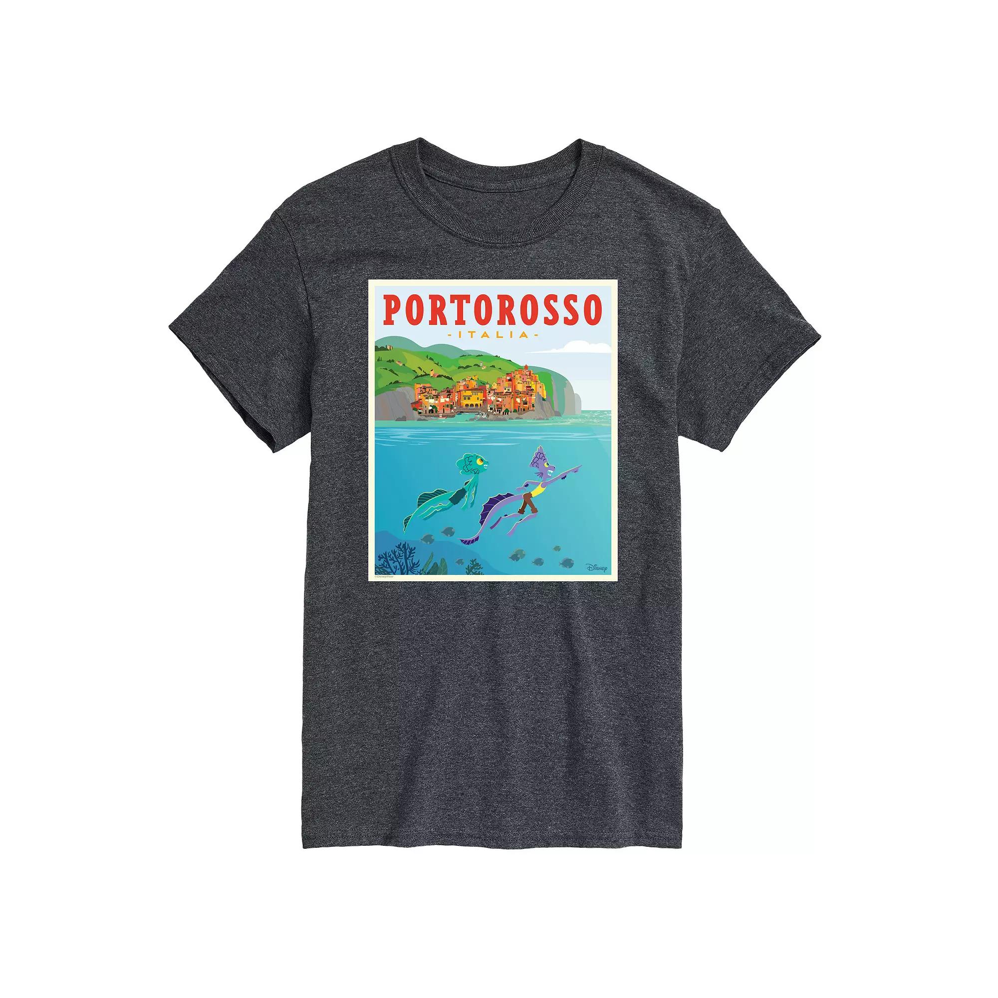 Disney's Luca Men's Portorossa Italy Postcard Graphic Tee,  Product Image