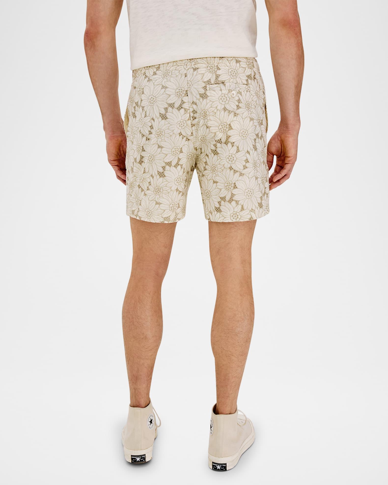 Men's Logan Floral Embroidered Pull-On Shorts Product Image