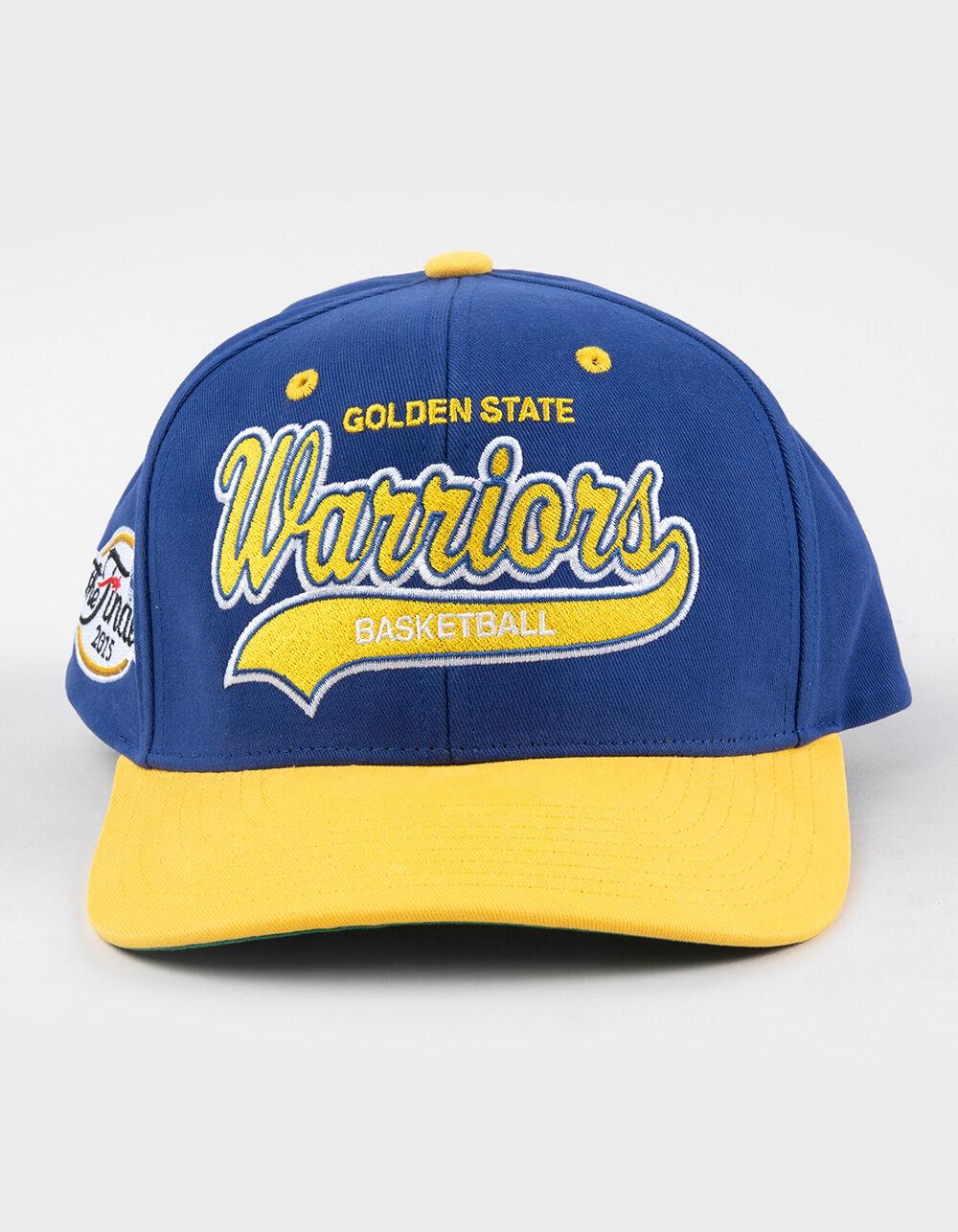 MITCHELL & NESS Golden State Warriors Tail Sweep 2.0 Pro Snapback Hat - BLUE Product Image