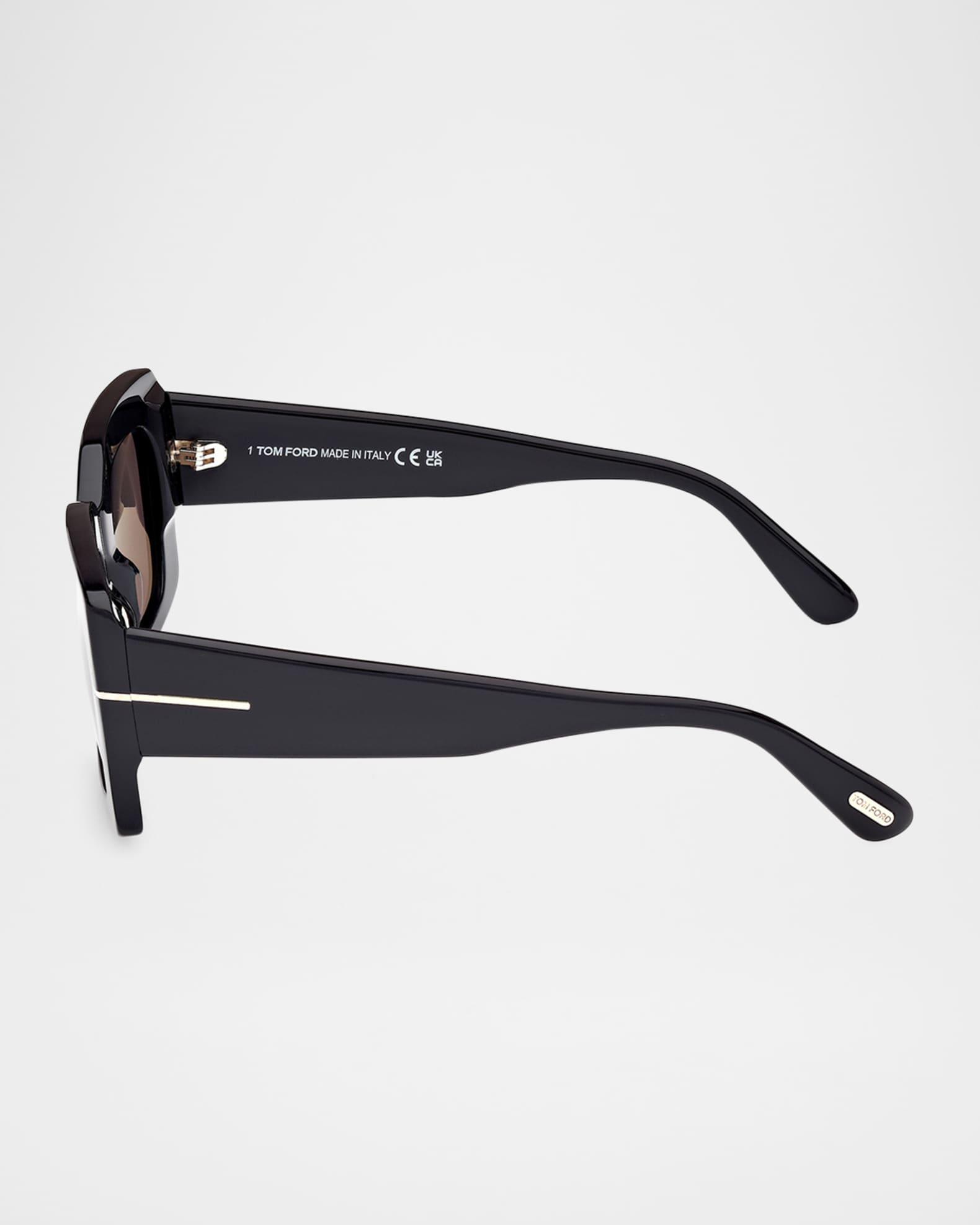 Brigitta Rectangle Acetate Sunglasses Product Image