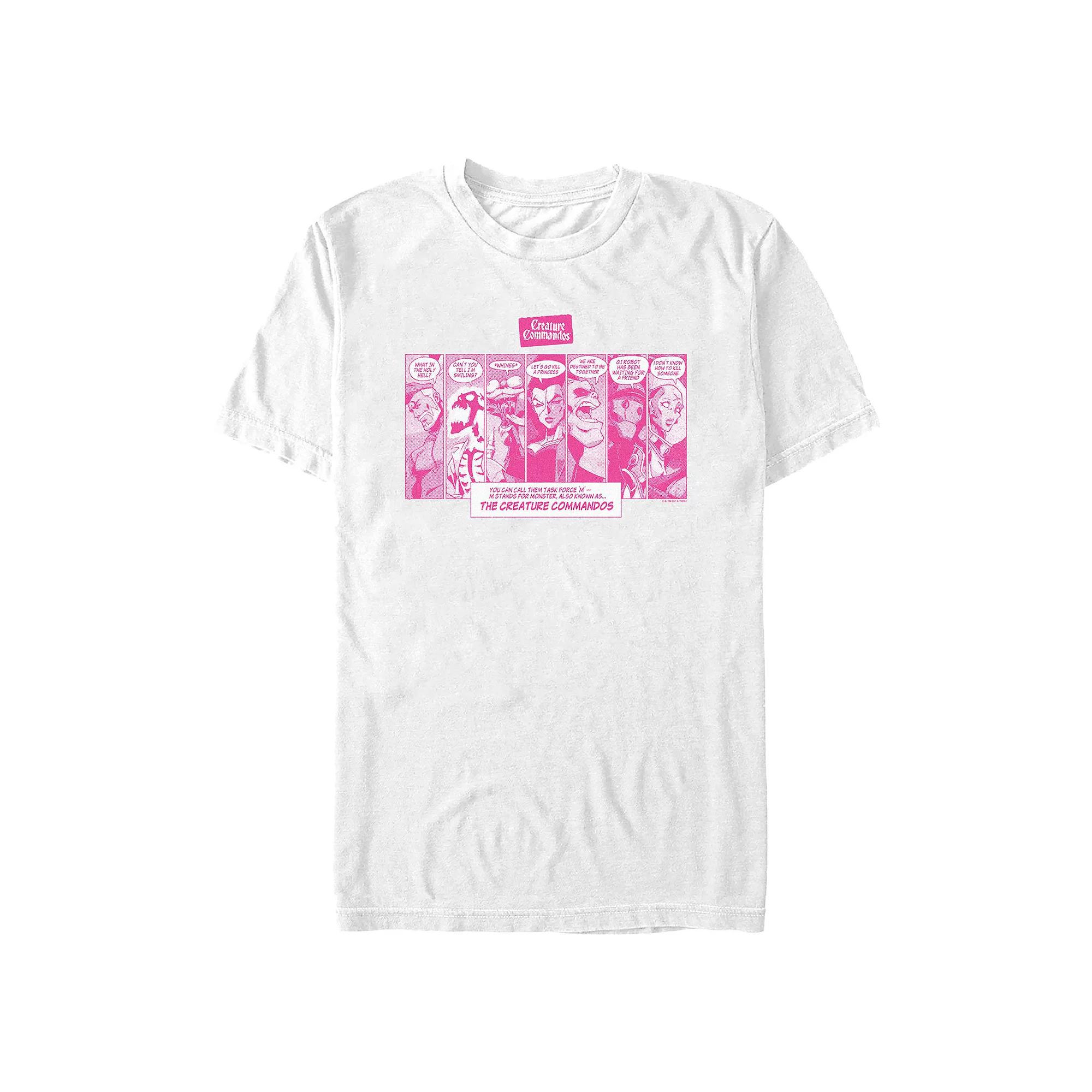 Men's Creature Commandos Comic Style Portraits Graphic Tee,  Product Image