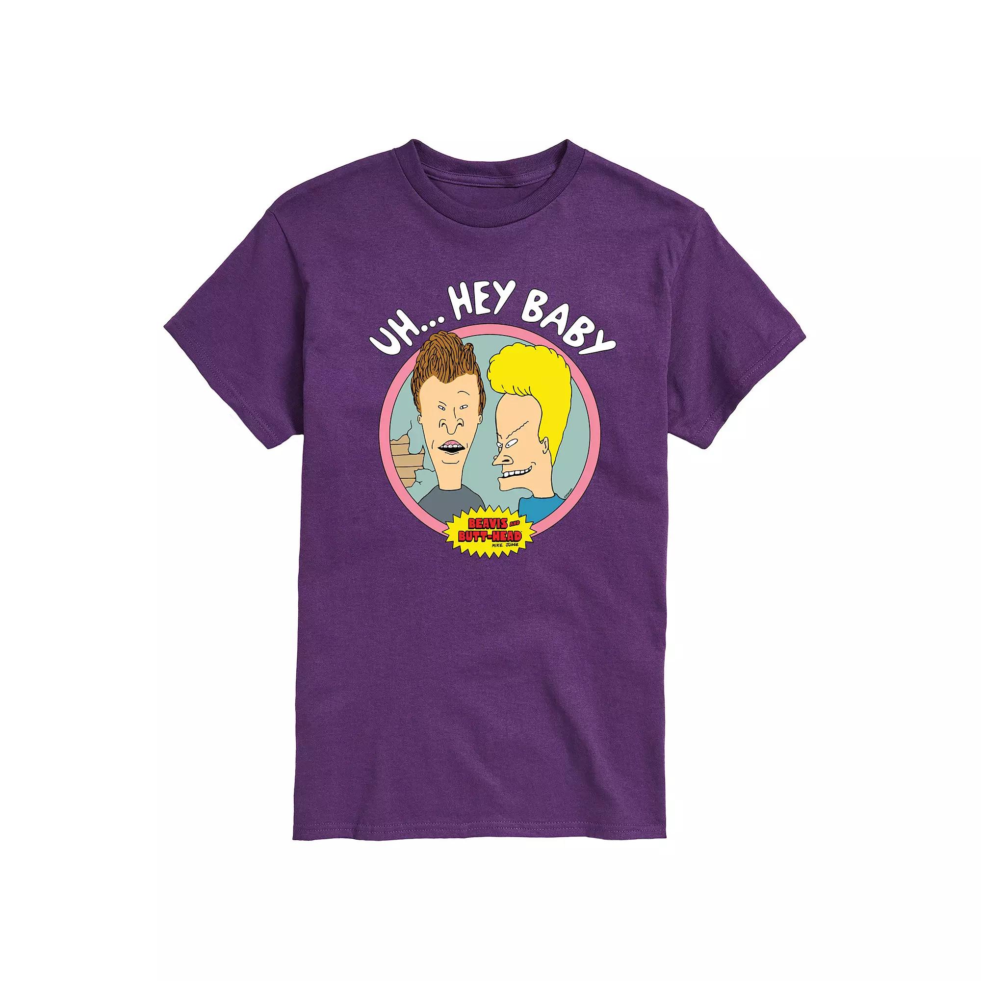 Men's Beavis & Butthead Uh... Hey Baby Graphic Tee,  Product Image