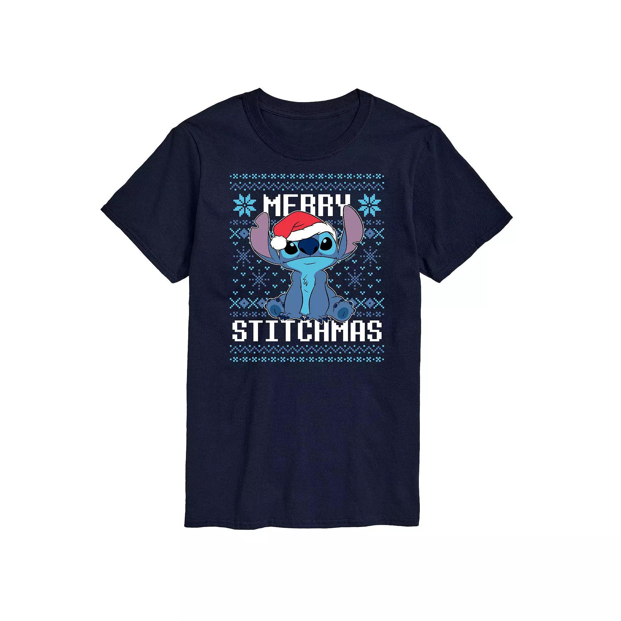 Disney's Lilo & Stitch Big & Tall Merry Stitchmas Graphic Tee, Men's,  Product Image