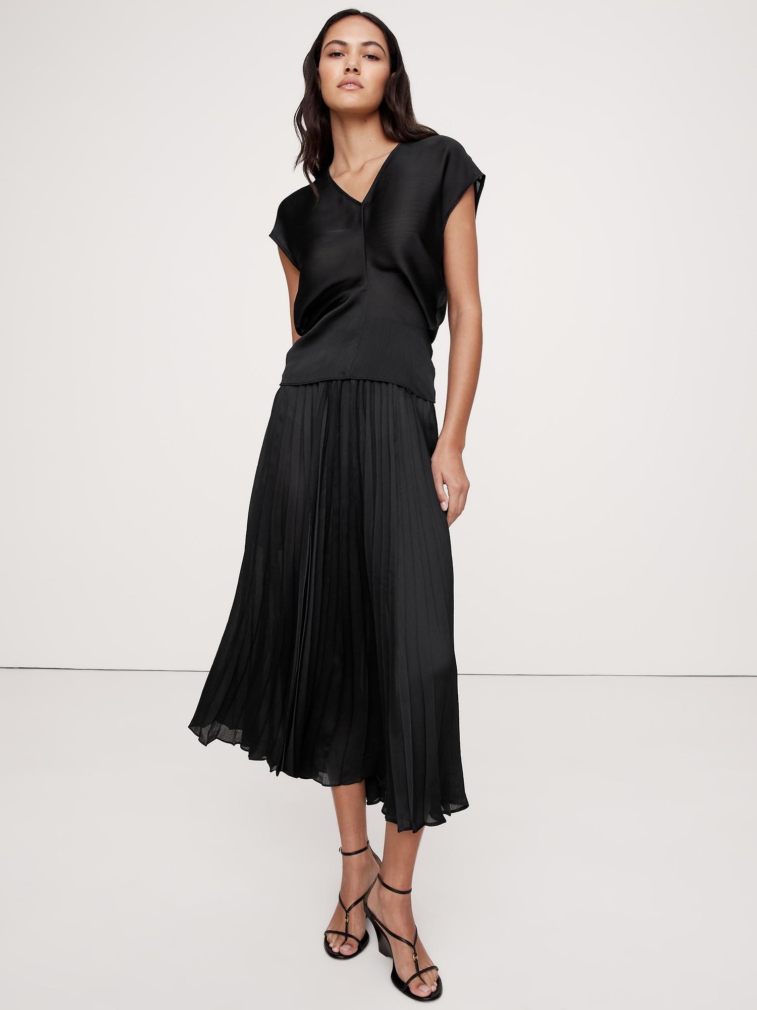 Sheer Crinkle Satin Top Product Image