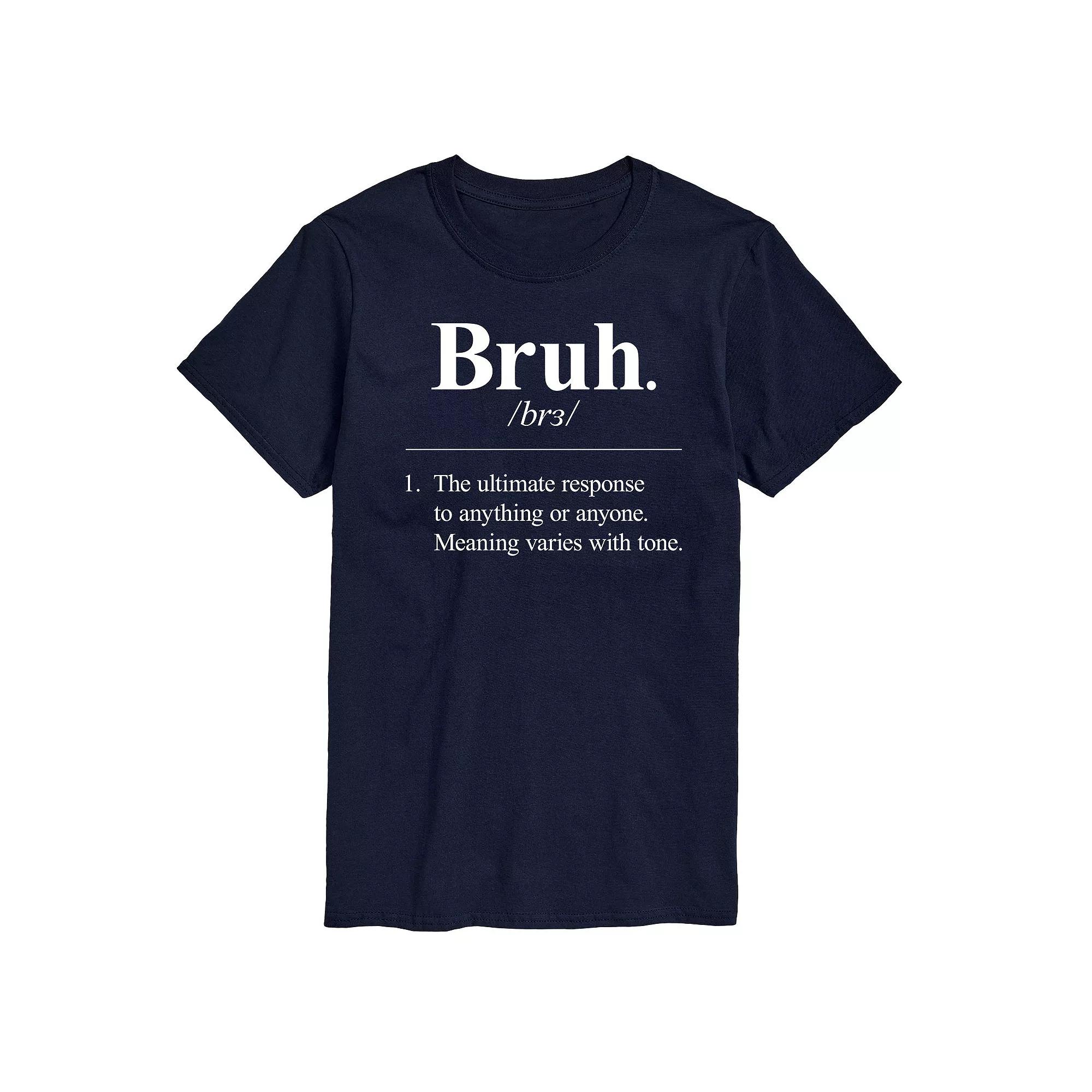 Big & Tall Bruh Definition Graphic Tee, Men's,  Product Image