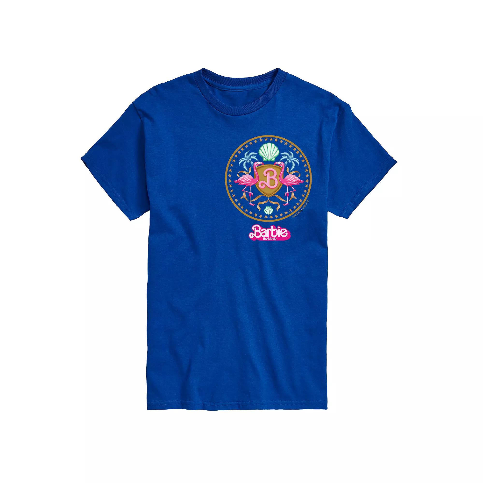 Big & Tall Barbie The Movie Theatrical Crest Graphic Tee, Men's,  Product Image