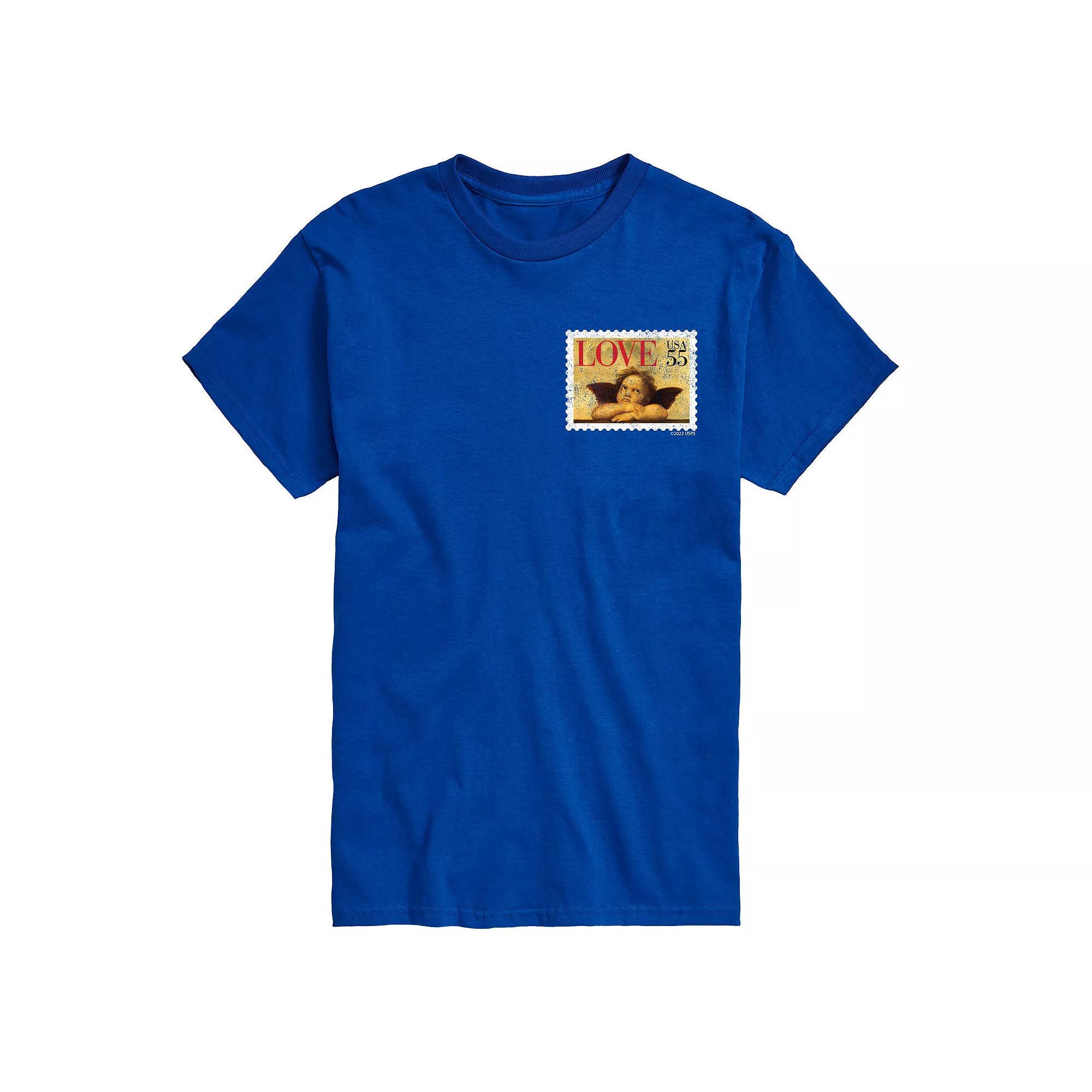 Big & Tall USPS Cherub Stamp Tee, Men's,  Product Image