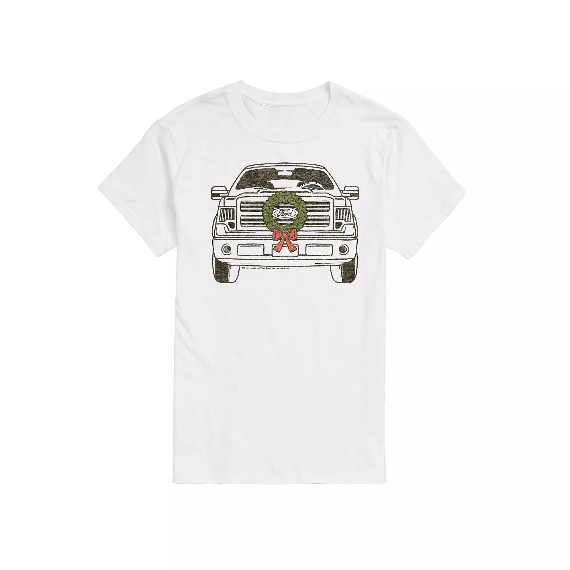 Big & Tall Ford F150 With Wreath Graphic Tee, Men's,  Product Image