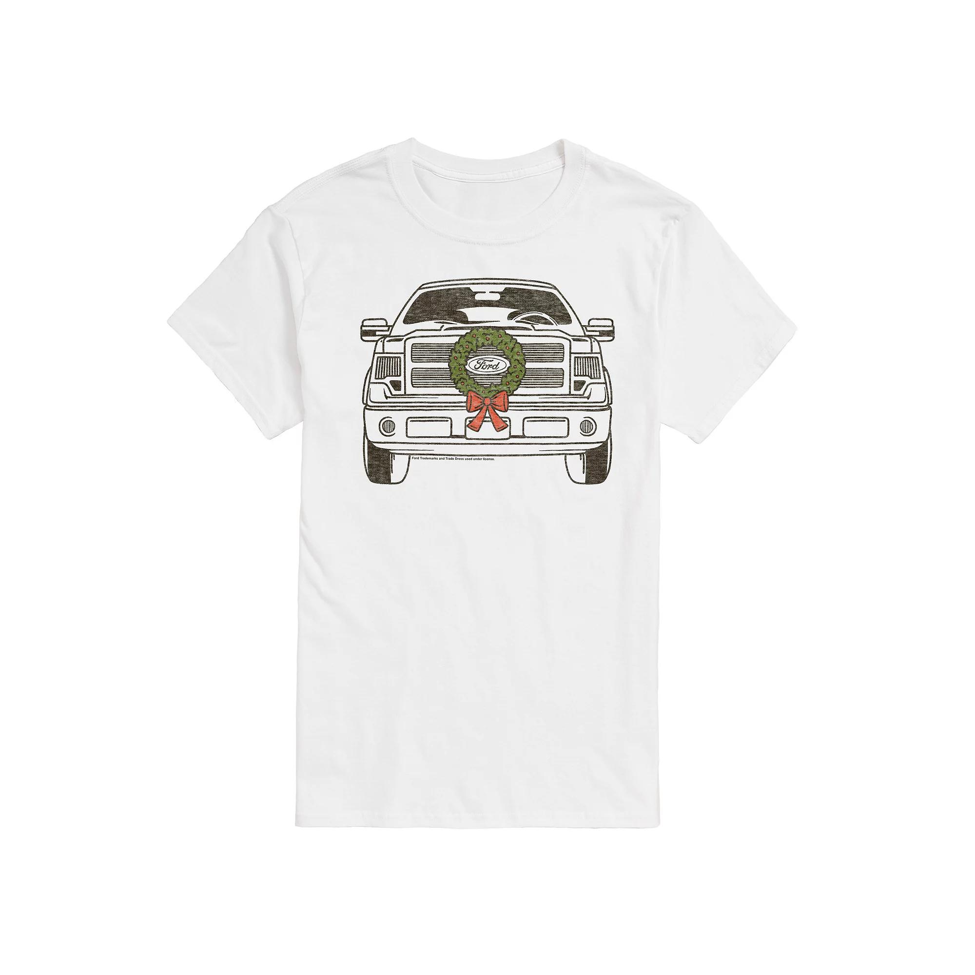 Big & Tall Ford F150 With Wreath Graphic Tee, Men's,  Product Image