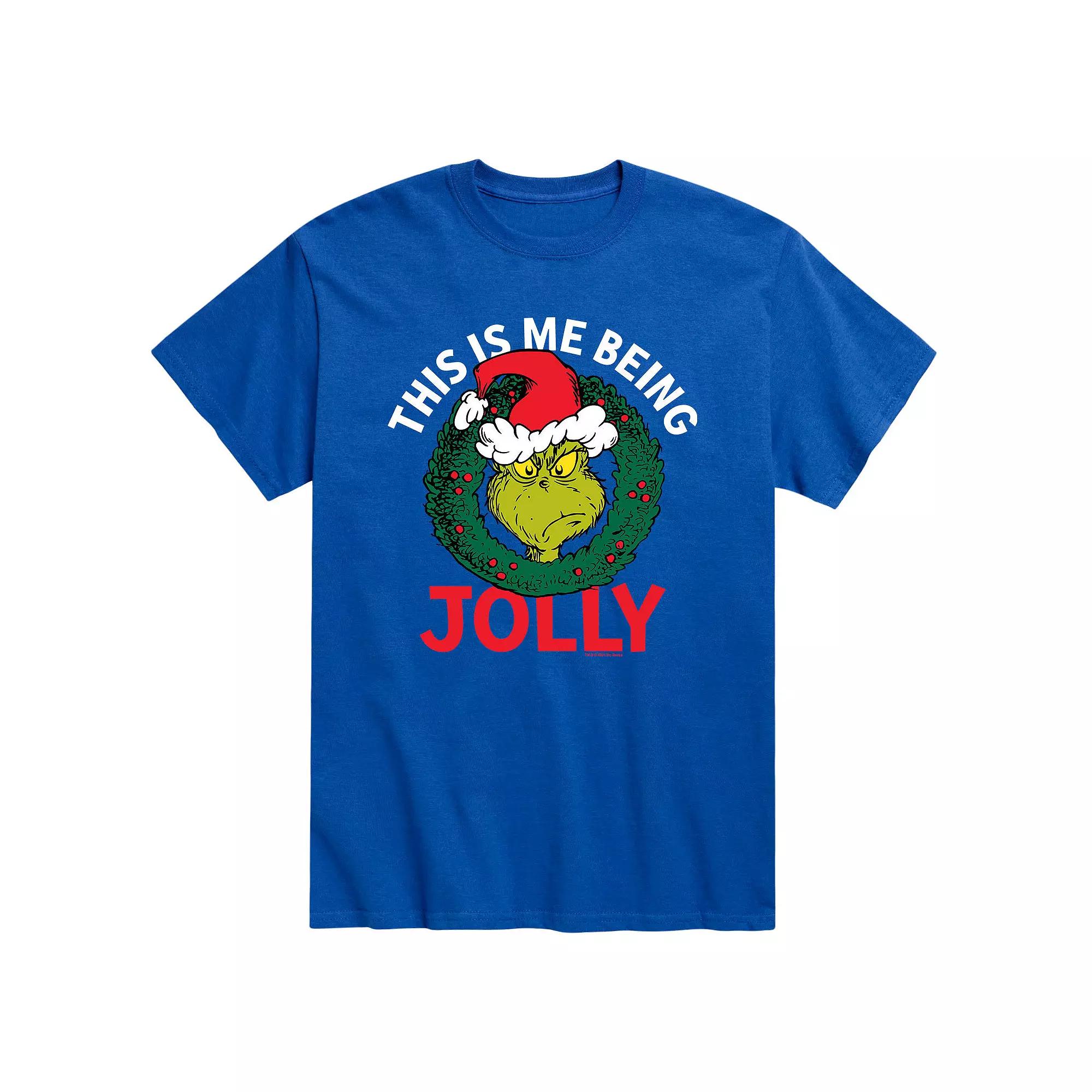 Men's Dr. Seuss The Grinch "This Is Me Being Jolly" Tee,  Product Image