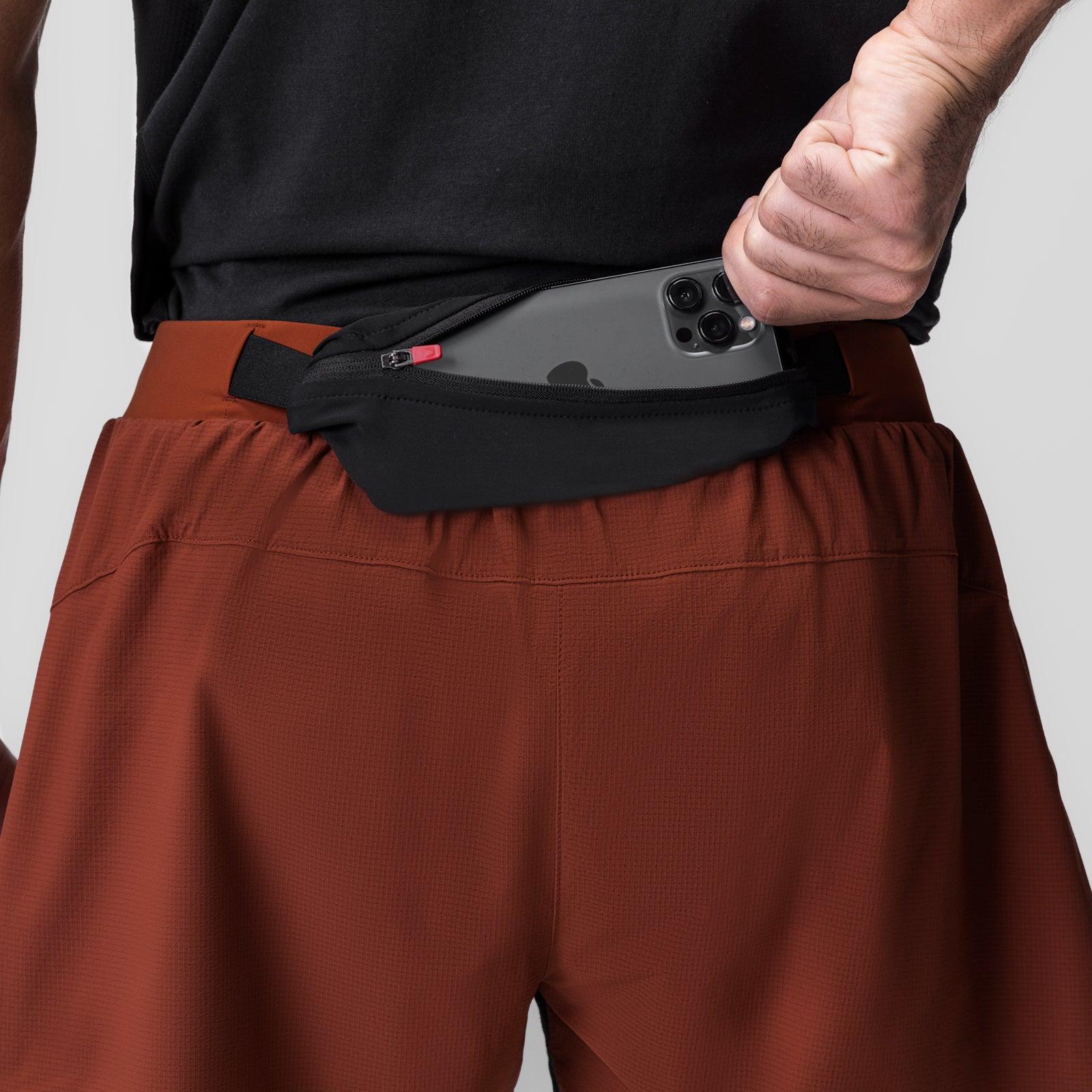 0786. Ripstop 3" Belt Pack Short - Brick/Black Product Image