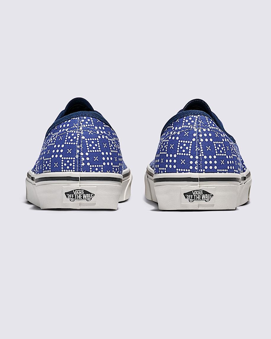 Authentic Shoe in Checker Dot Blue| Vans US Product Image