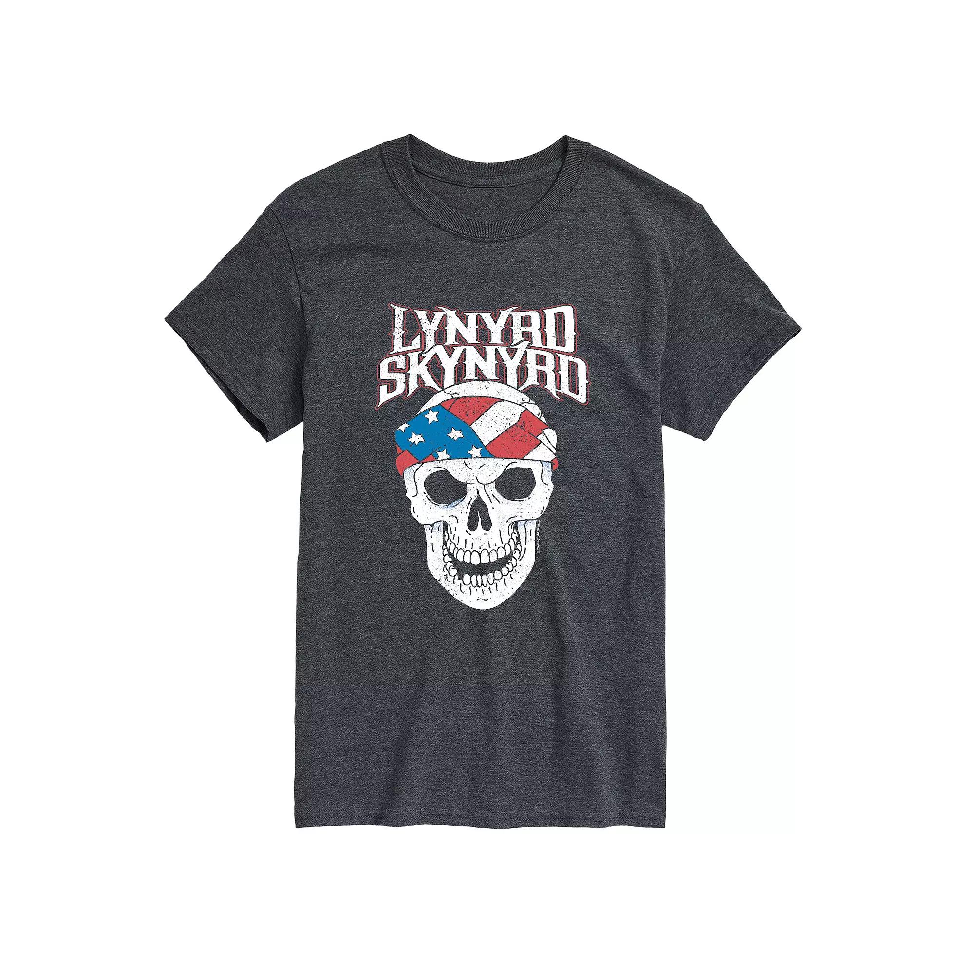 Big & Tall Lynyrd Skynyrd Skull American Flag Graphic Tee, Men's,  Product Image