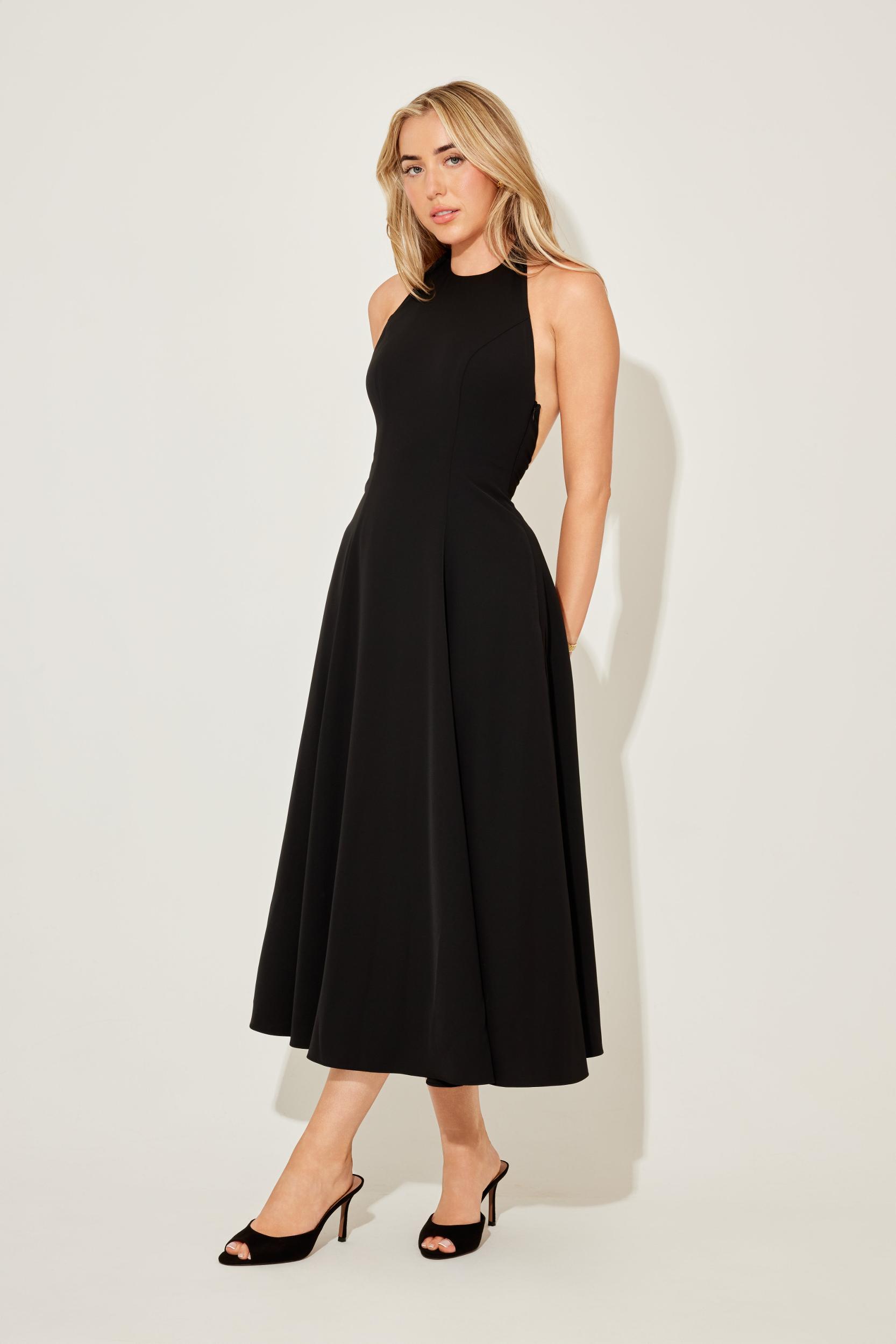 Low Back Midi Dress Product Image