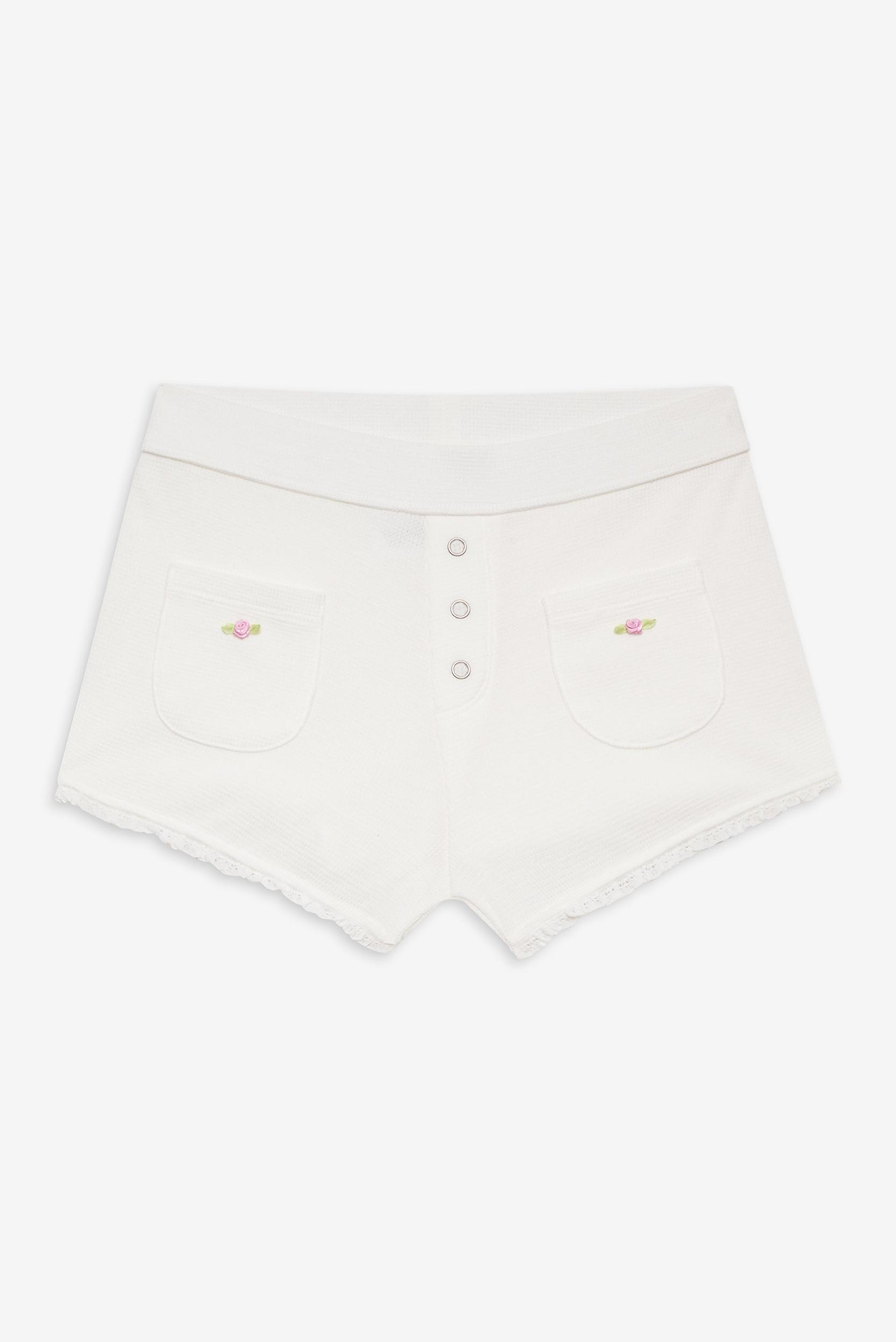 Eve Booty Shorts - White Product Image