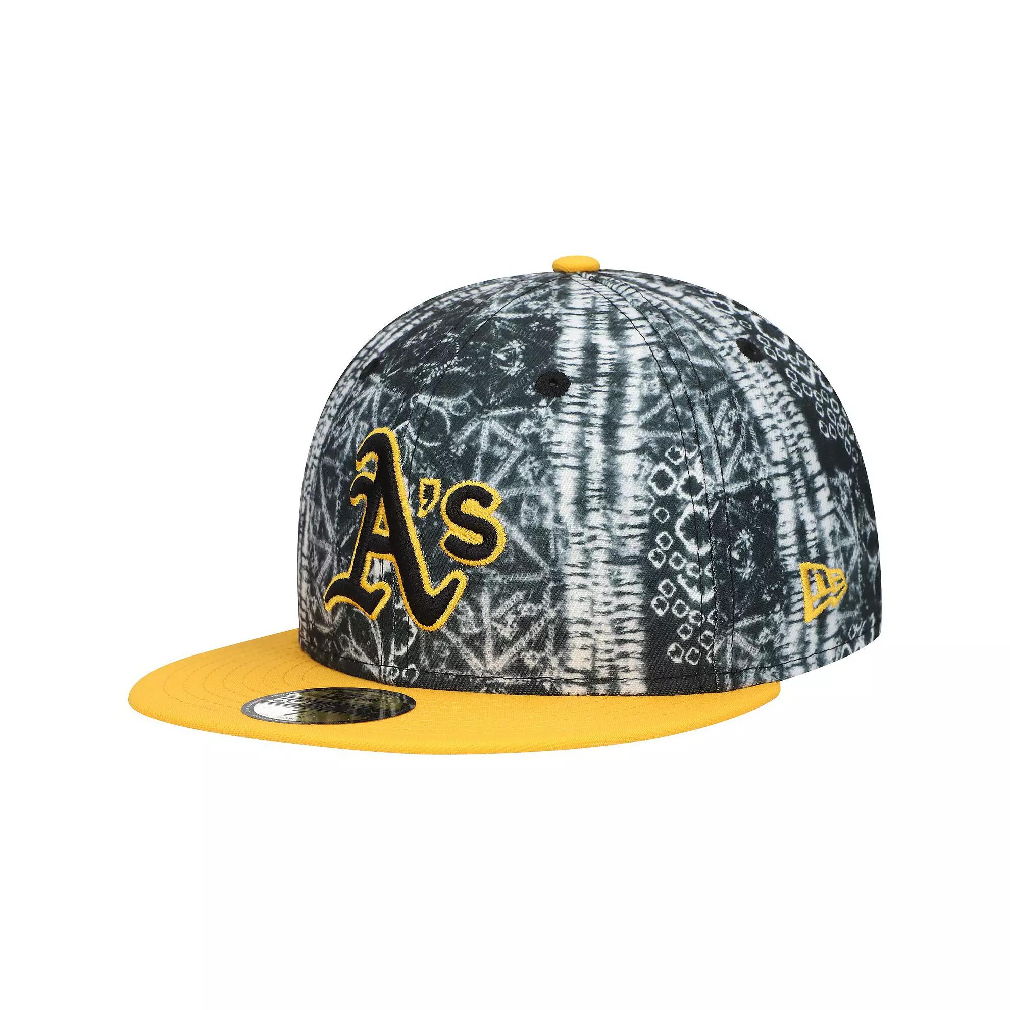 Men's New Era Black Oakland Athletics Sands 59FIFTY Fitted Hat, Size: 7 1/2 Product Image