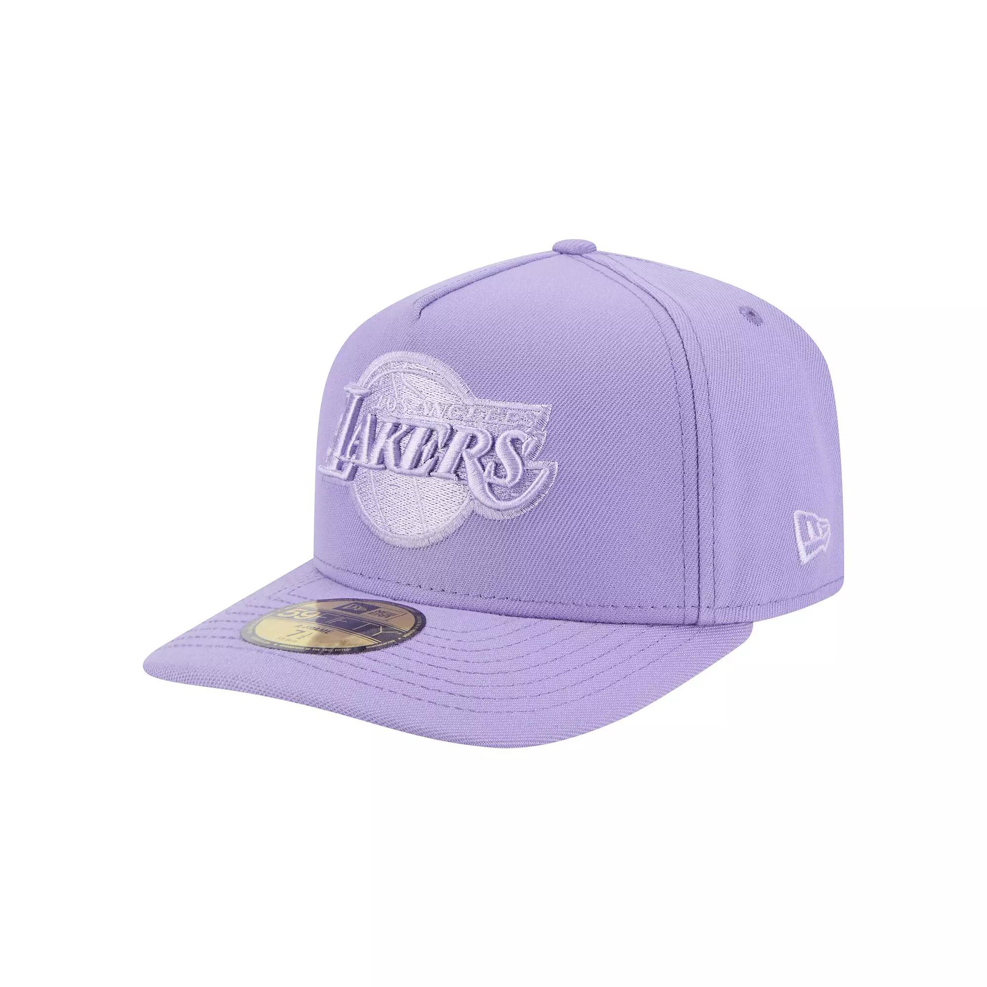 Mens New Era Los Angeles Lakers Colorpack A-Frame Pinch Front 59FIFTY Fitted Hat Product Image