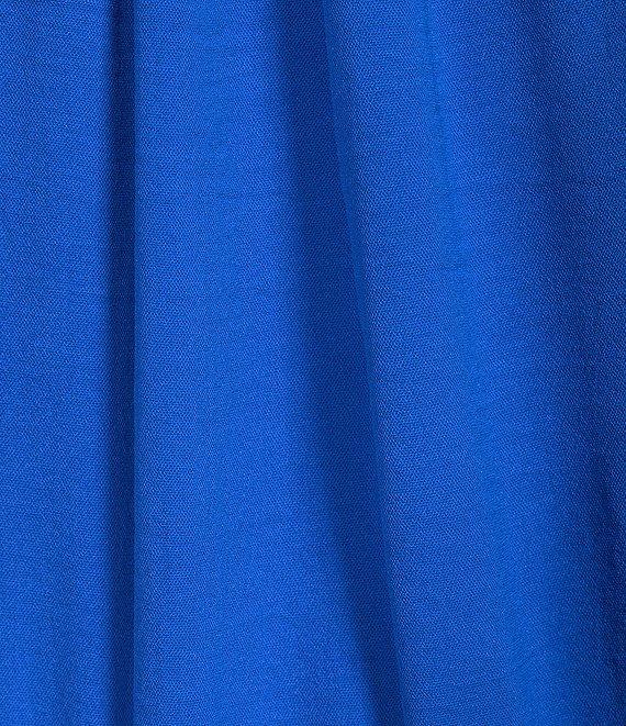 Leslie Fay Slit Round Neck Short Sleeve Tiered A Line Maxi Dress Product Image