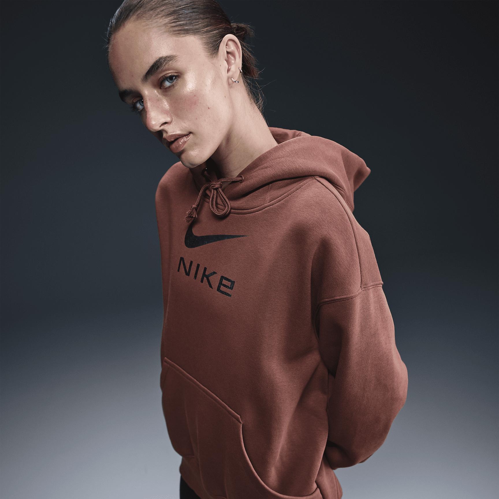 Nike Sportswear Phoenix Fleece Women's Oversized Pullover Graphic Hoodie Product Image