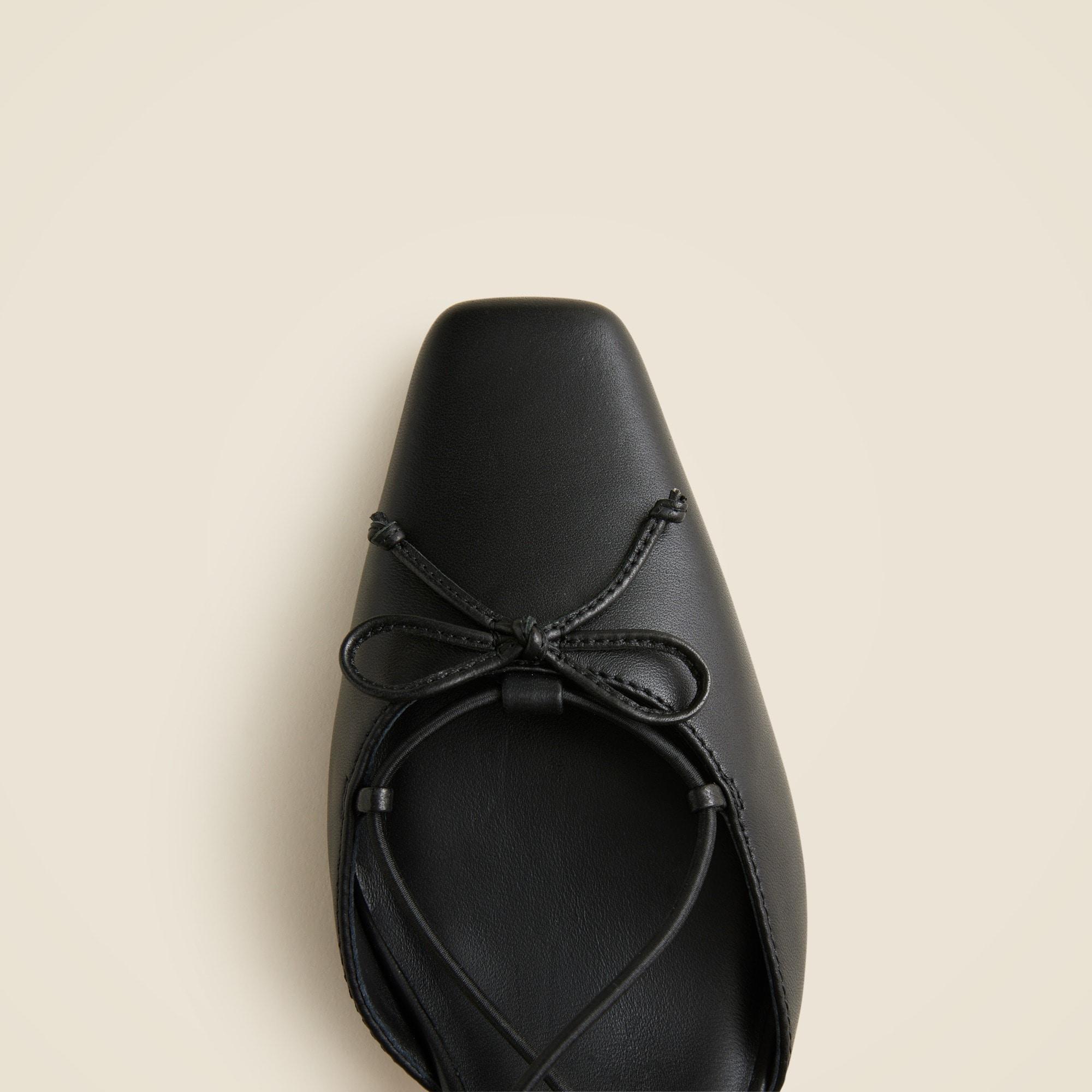 Leona strappy slingback heels in leather Product Image