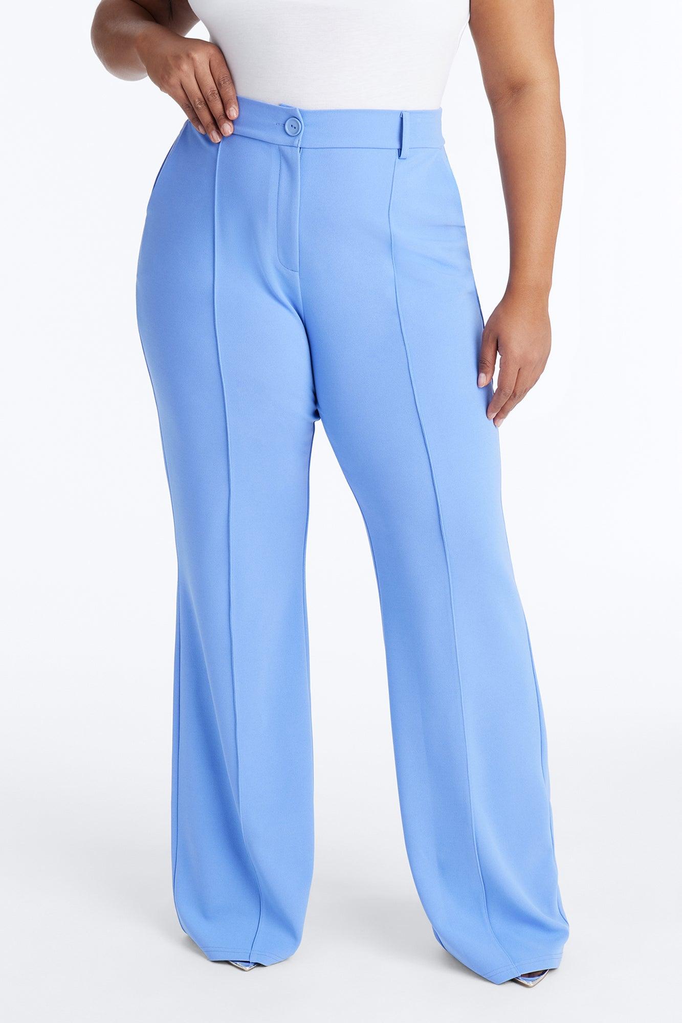 Heidi Wide Leg Trouser Pant - Periwinkle Female Product Image