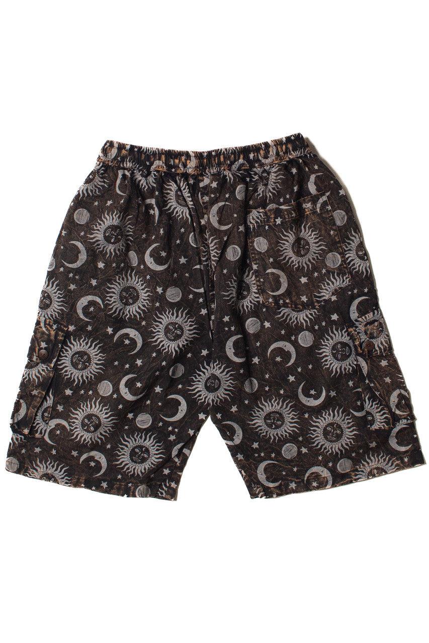 Mineral Wash Celestial Cargo Shorts Product Image