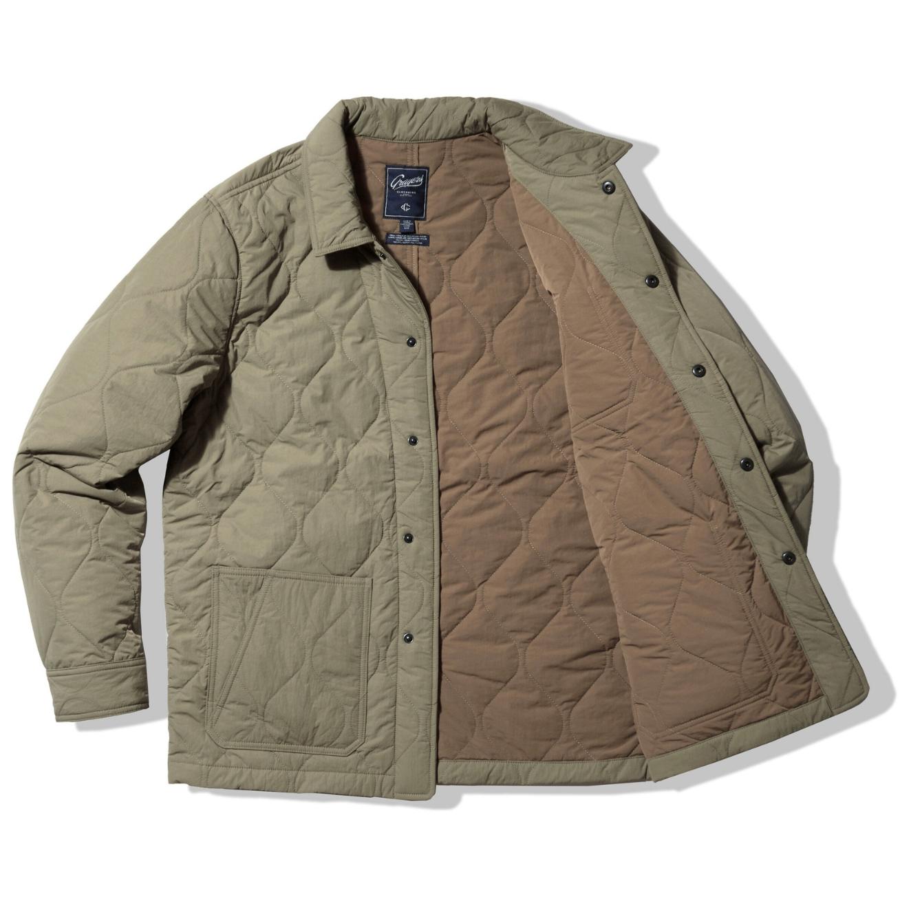 Putnam Quilted Chore Jacket - Olive Product Image