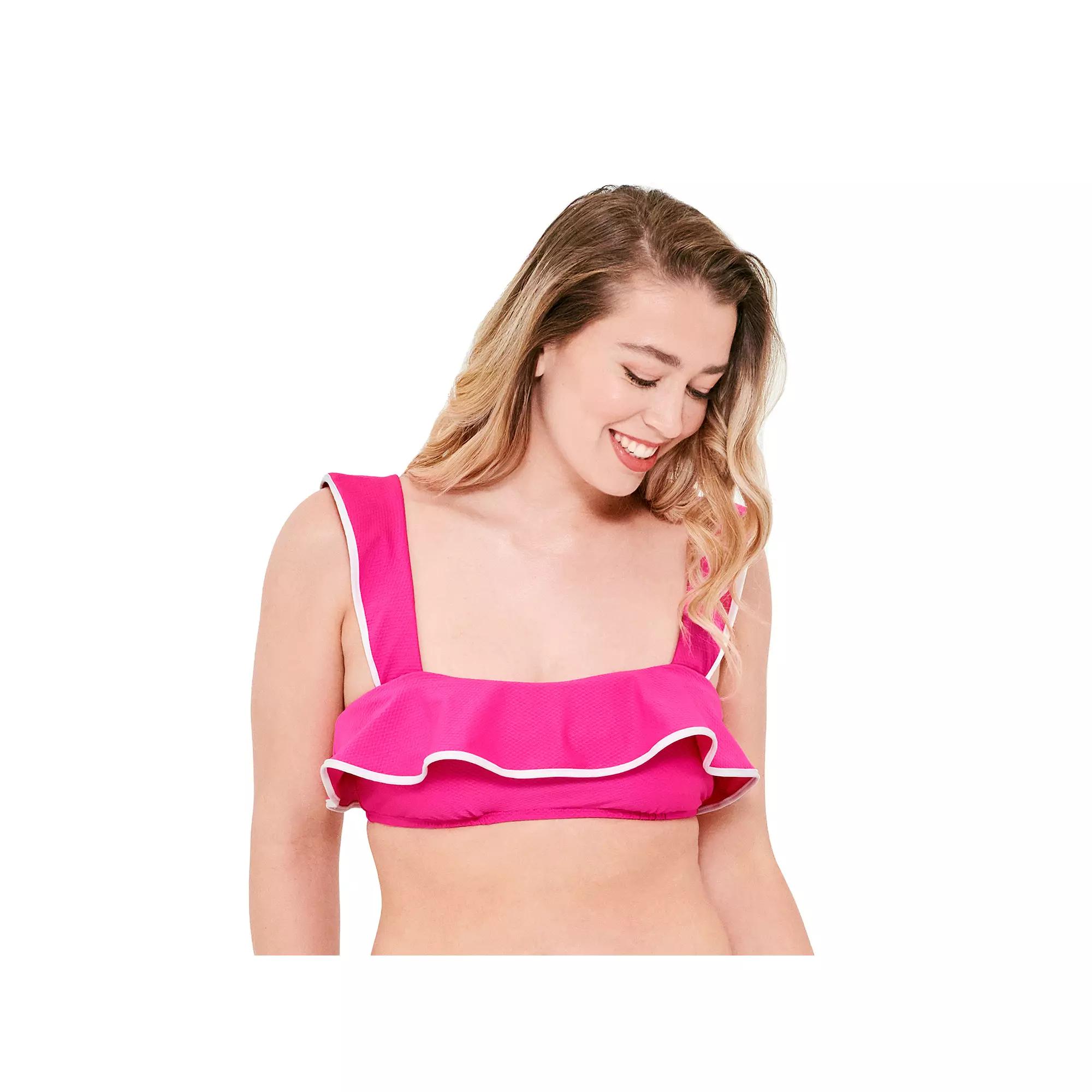 Women's Freshwater Ruffle Bikini Swim Top,  Product Image
