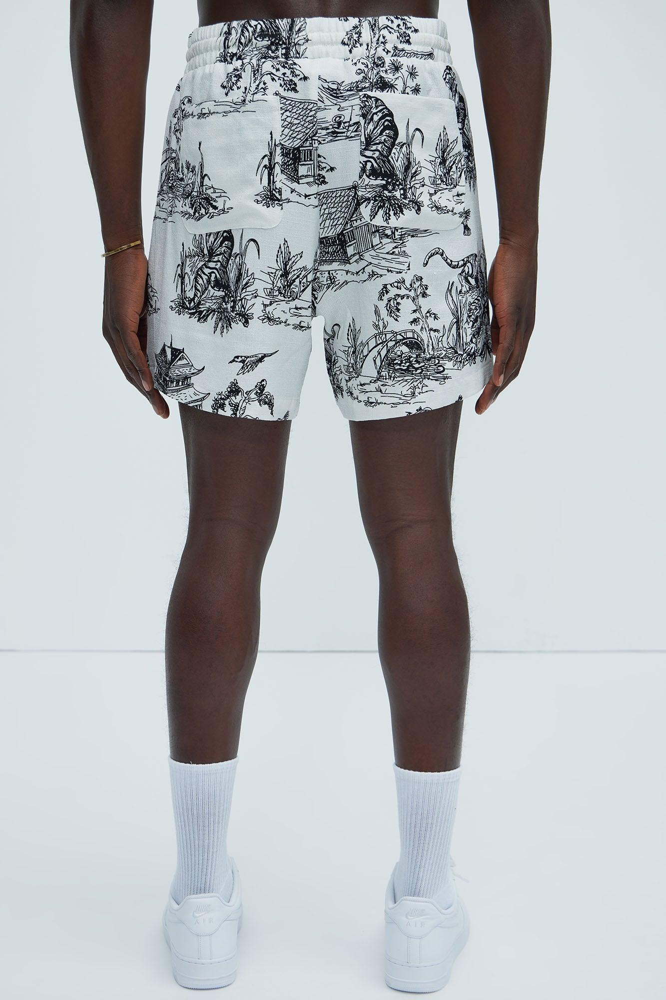 Pagoda Warm Up Shorts - Black/White Product Image