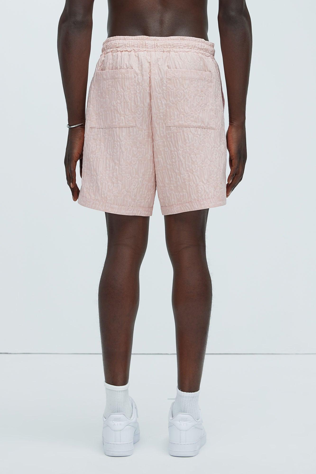 Via Margutta Textured Shorts - Mauve Product Image
