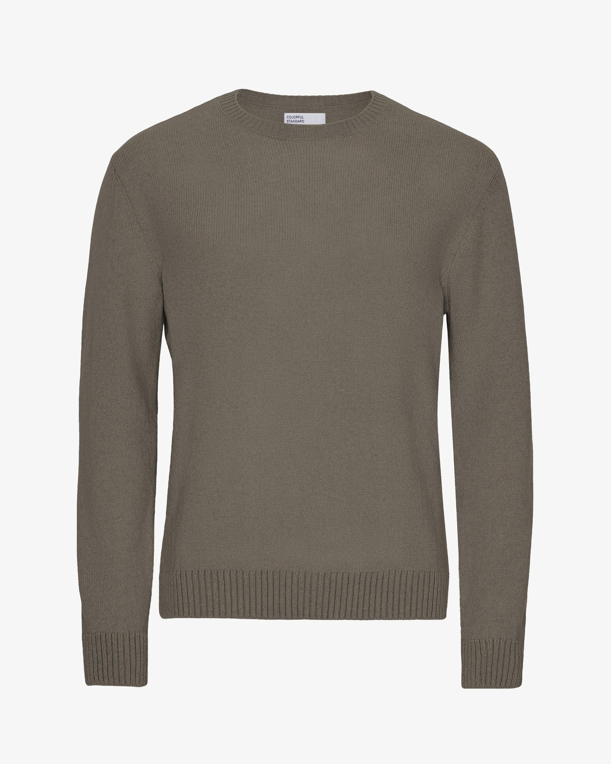Classic Merino Wool Crew - Dusty Olive Product Image