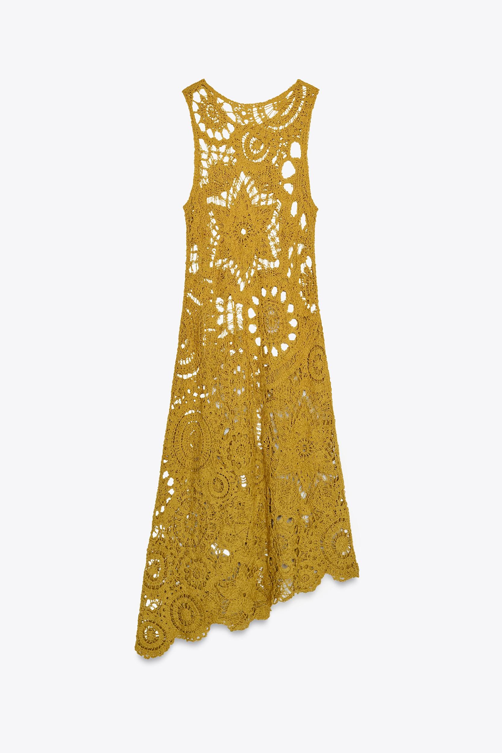 ASYMMETRIC CROCHET DRESS Product Image