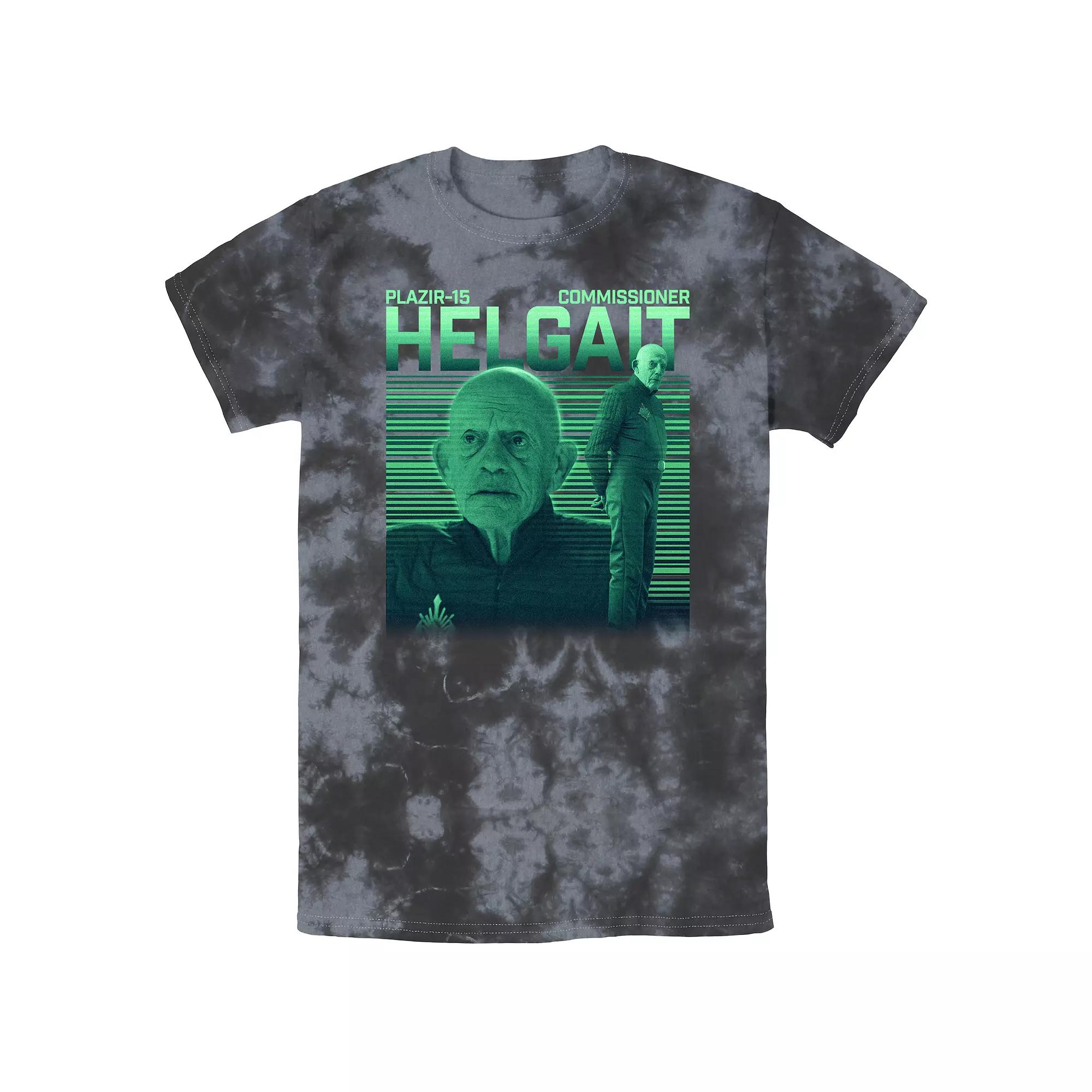 Men's Star Wars The Mandalorian Commissioner Helgait Plazir-15 Bombard Wash Graphic Tee,  Product Image