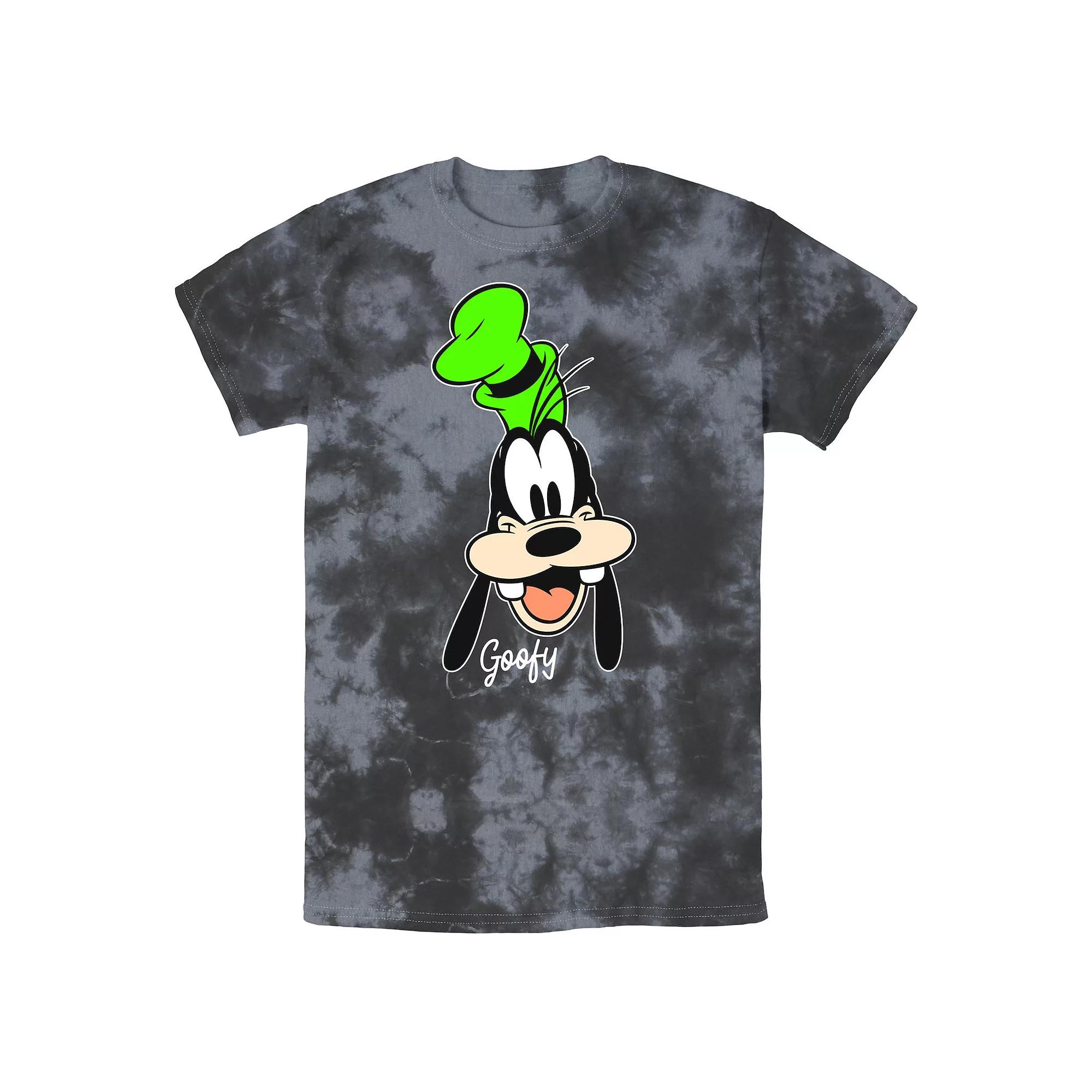 Men's Disney Goofy Open Mouth Big Smile Bomabrd Wash Tee,  Product Image